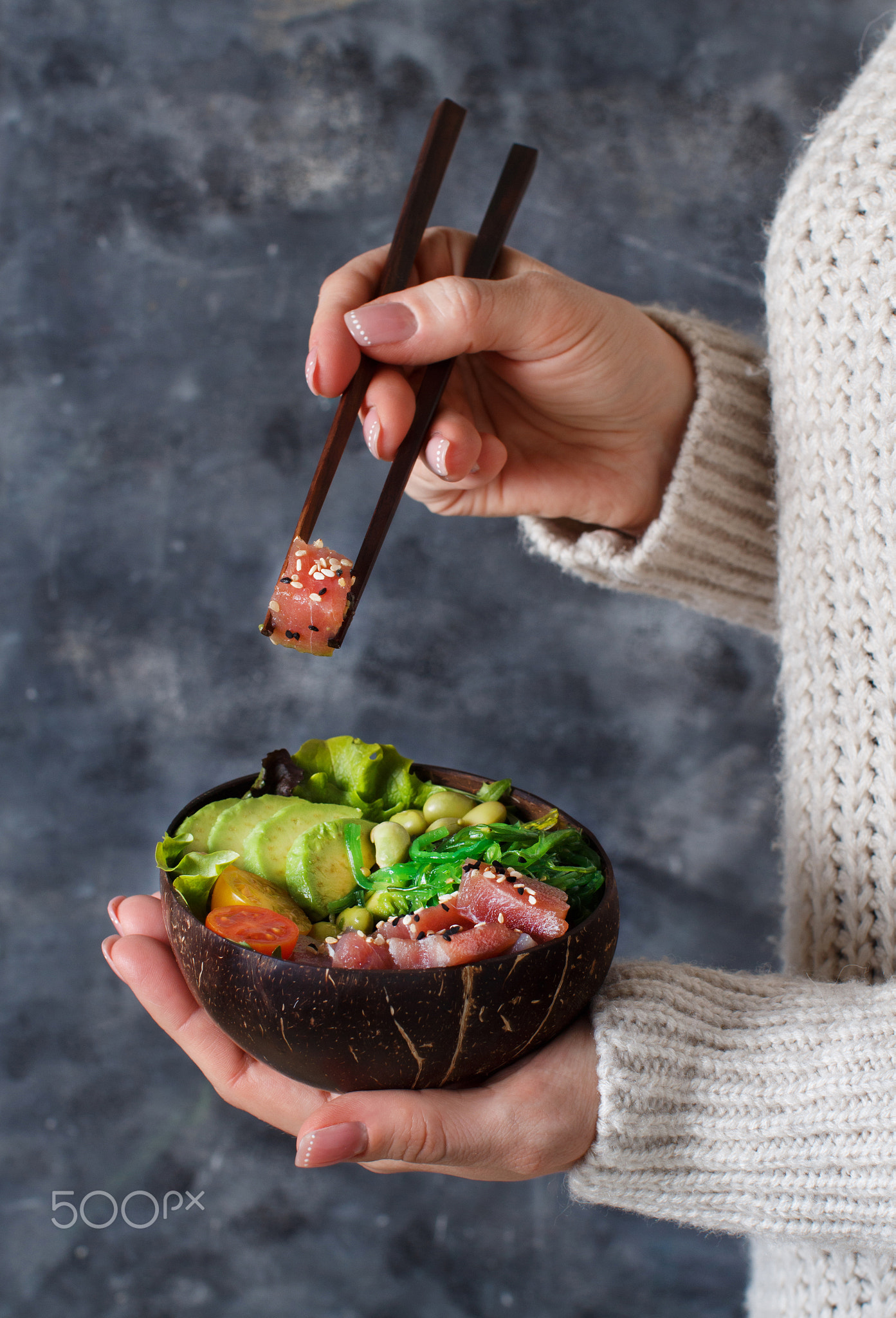 Hawaiian tuna poke bowl