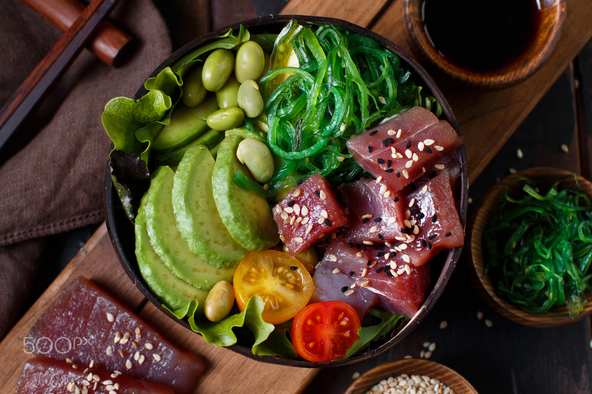 Hawaiian tuna poke bowl