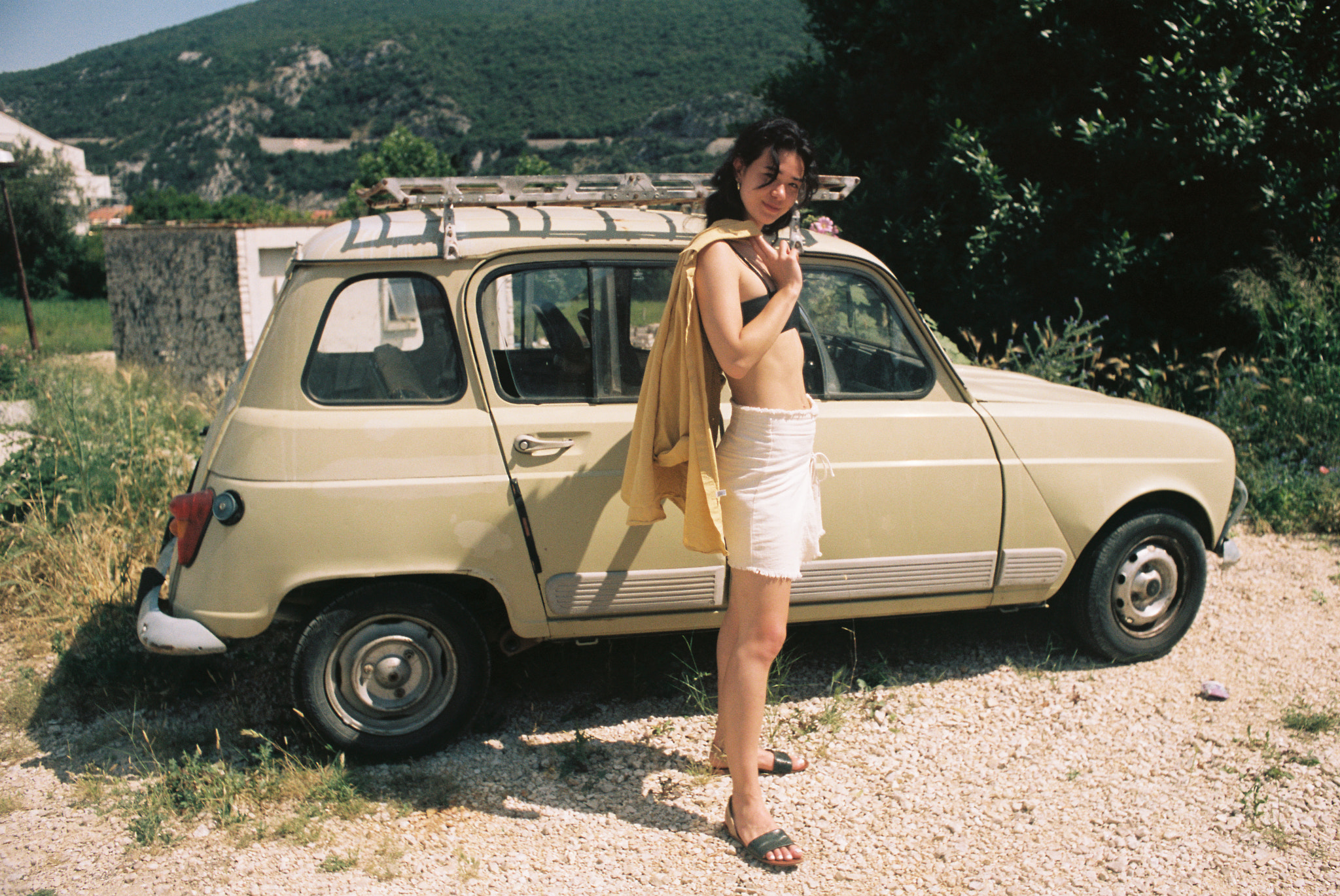 Vintage Car & Girl