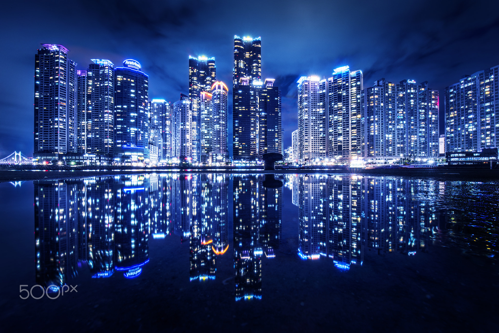 Reflection Of Haeundae District, Busan