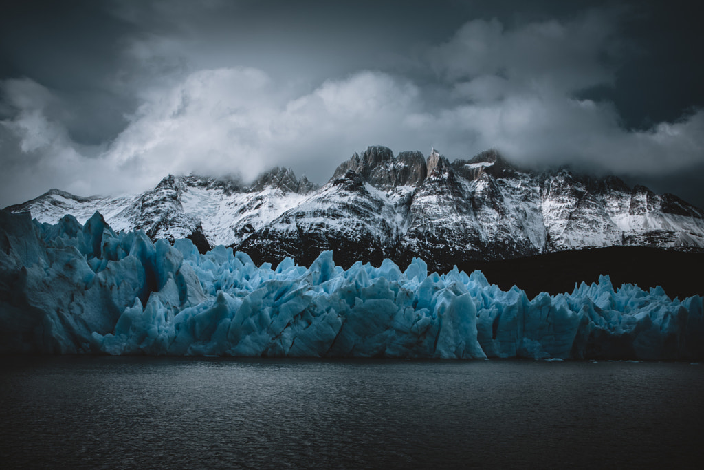 Blue Ice at Grey Glacier by David Pruter on 500px.com