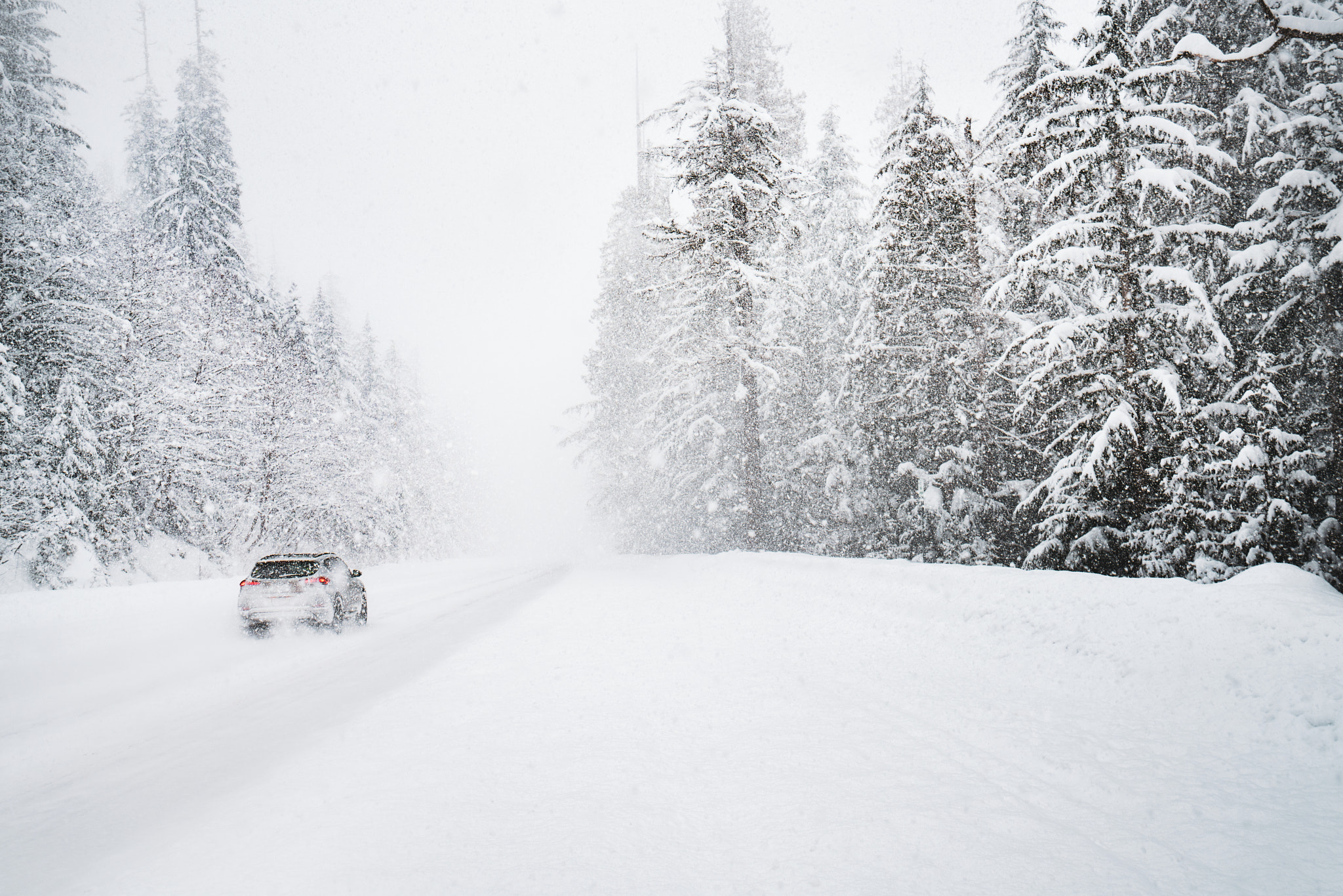 The road into winter. Stevens Pass, I-2, WA