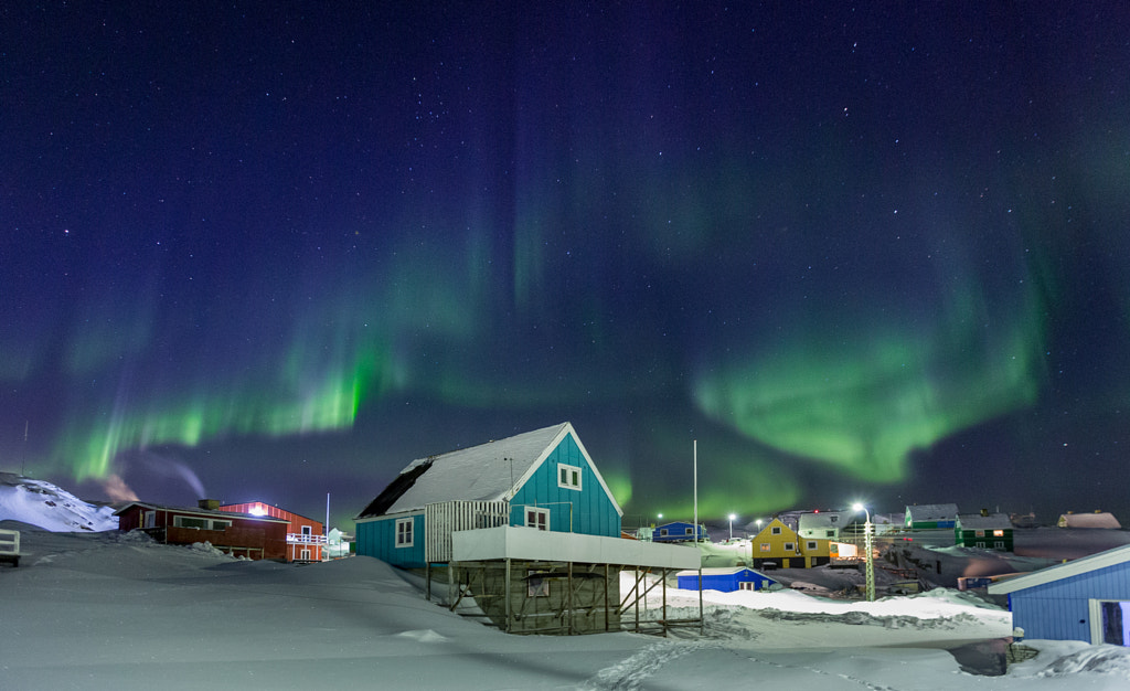 Aurora above the house by KS MOK on 500px.com