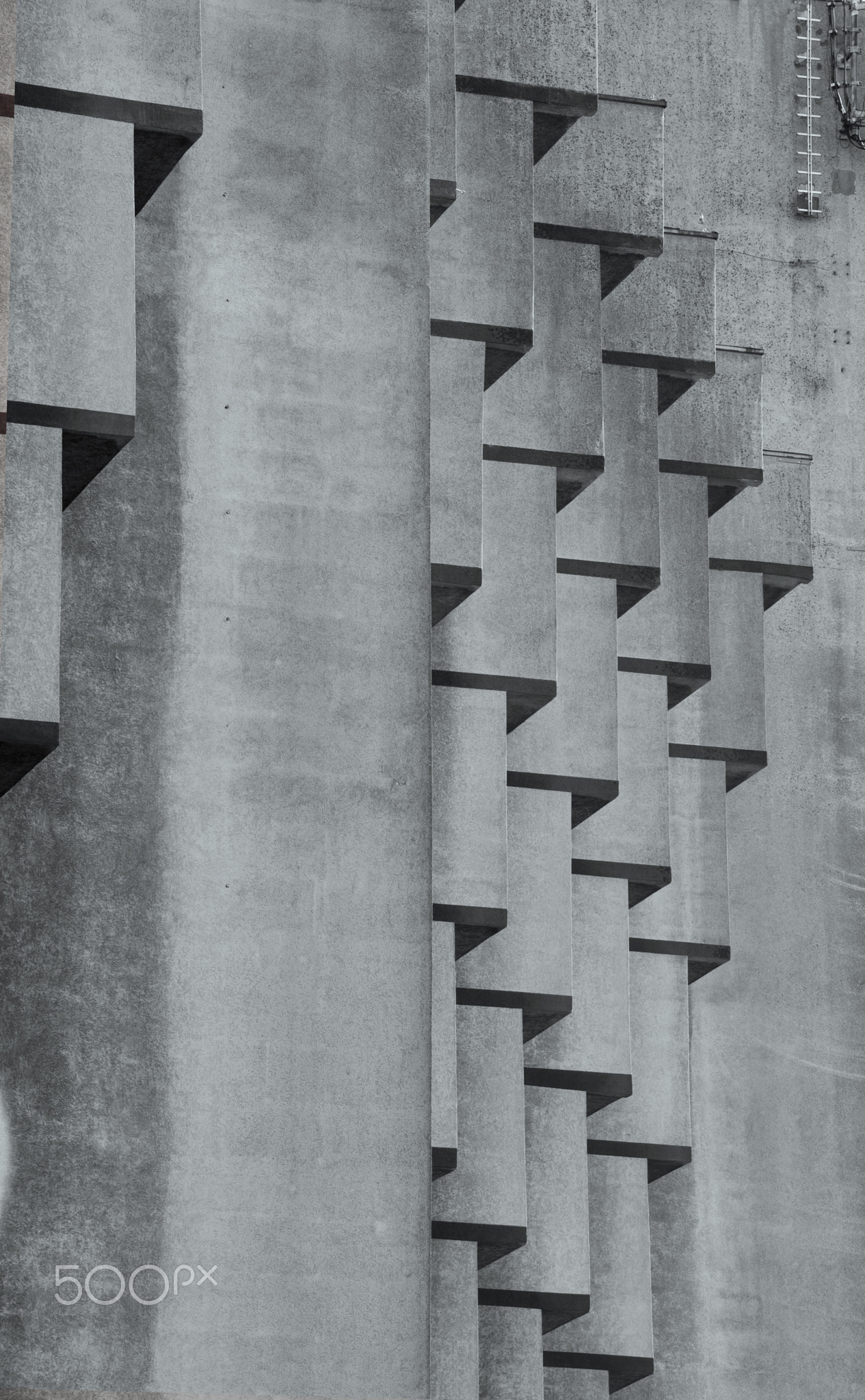 Brutalism and modern style in architecture