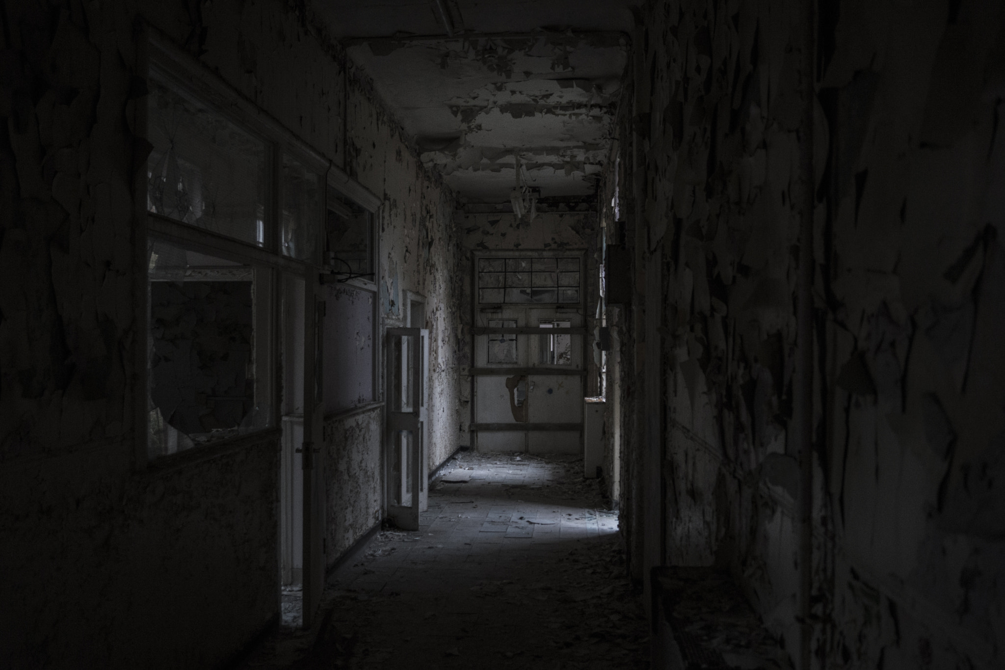 Scary Hospital Hallway by Darren Darkhaunter / 500px