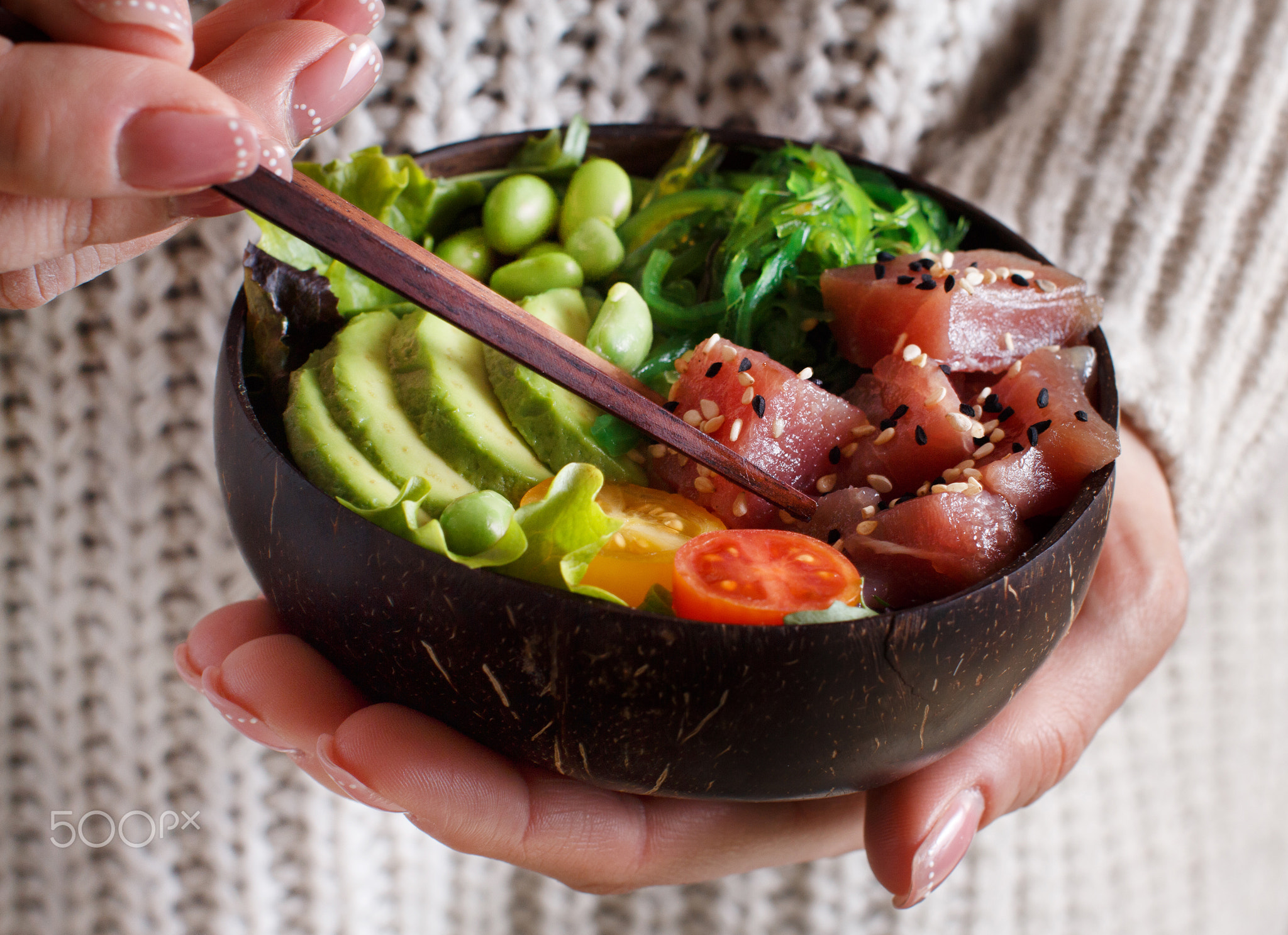 Hawaiian tuna poke bowl