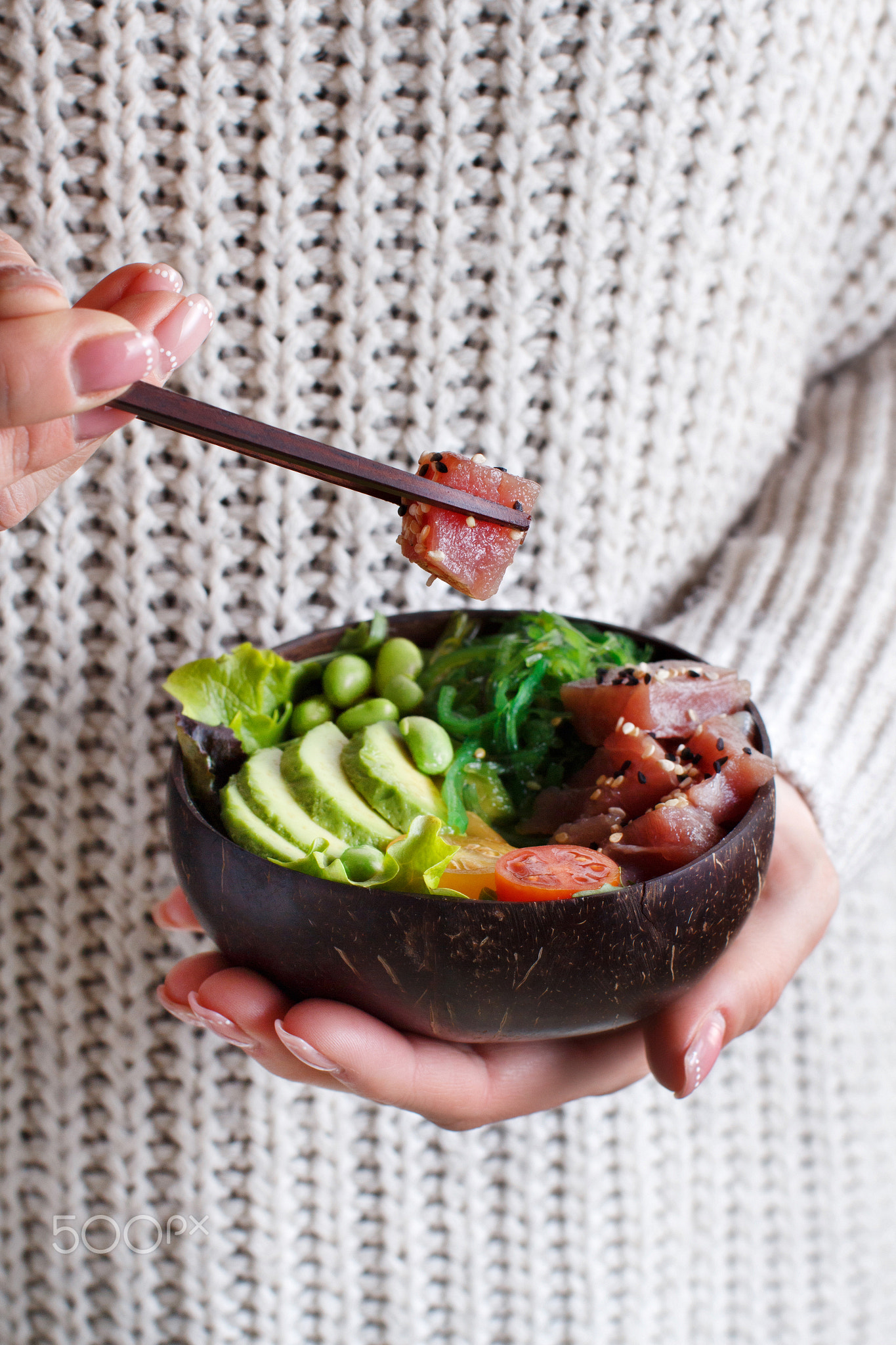 Hawaiian tuna poke bowl