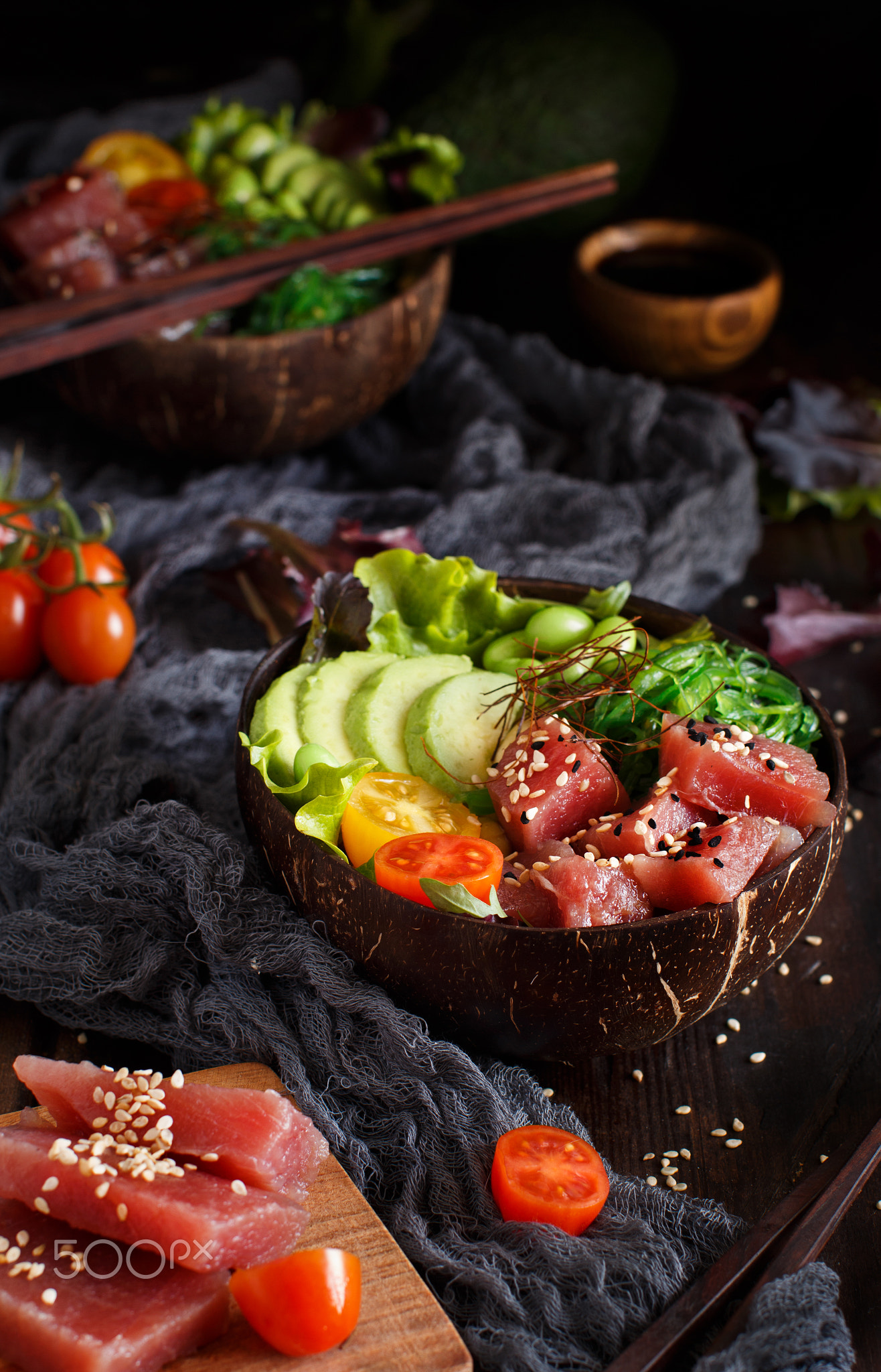 Hawaiian tuna poke bowl