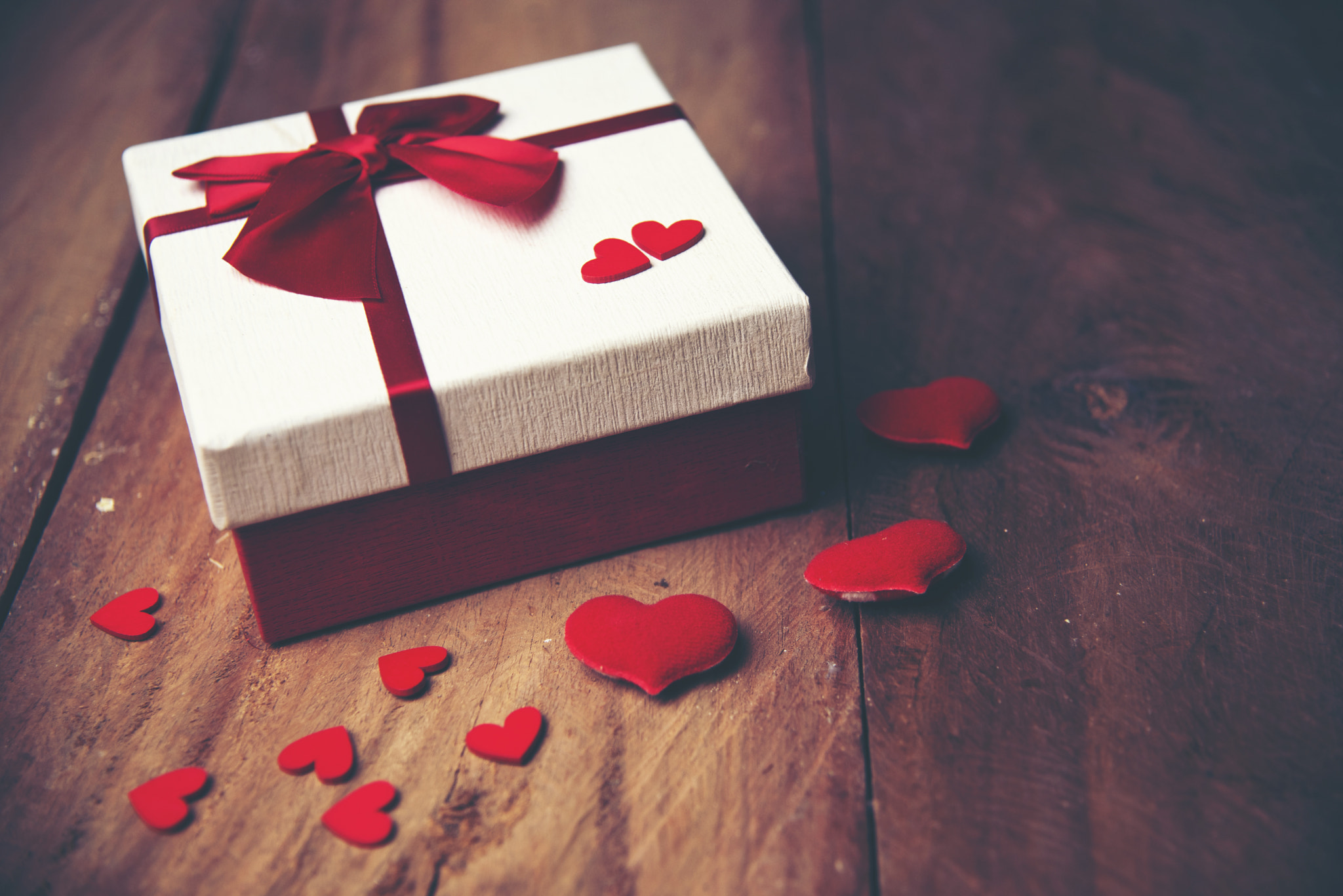 Valentines gift box, love concept for Valentine's day