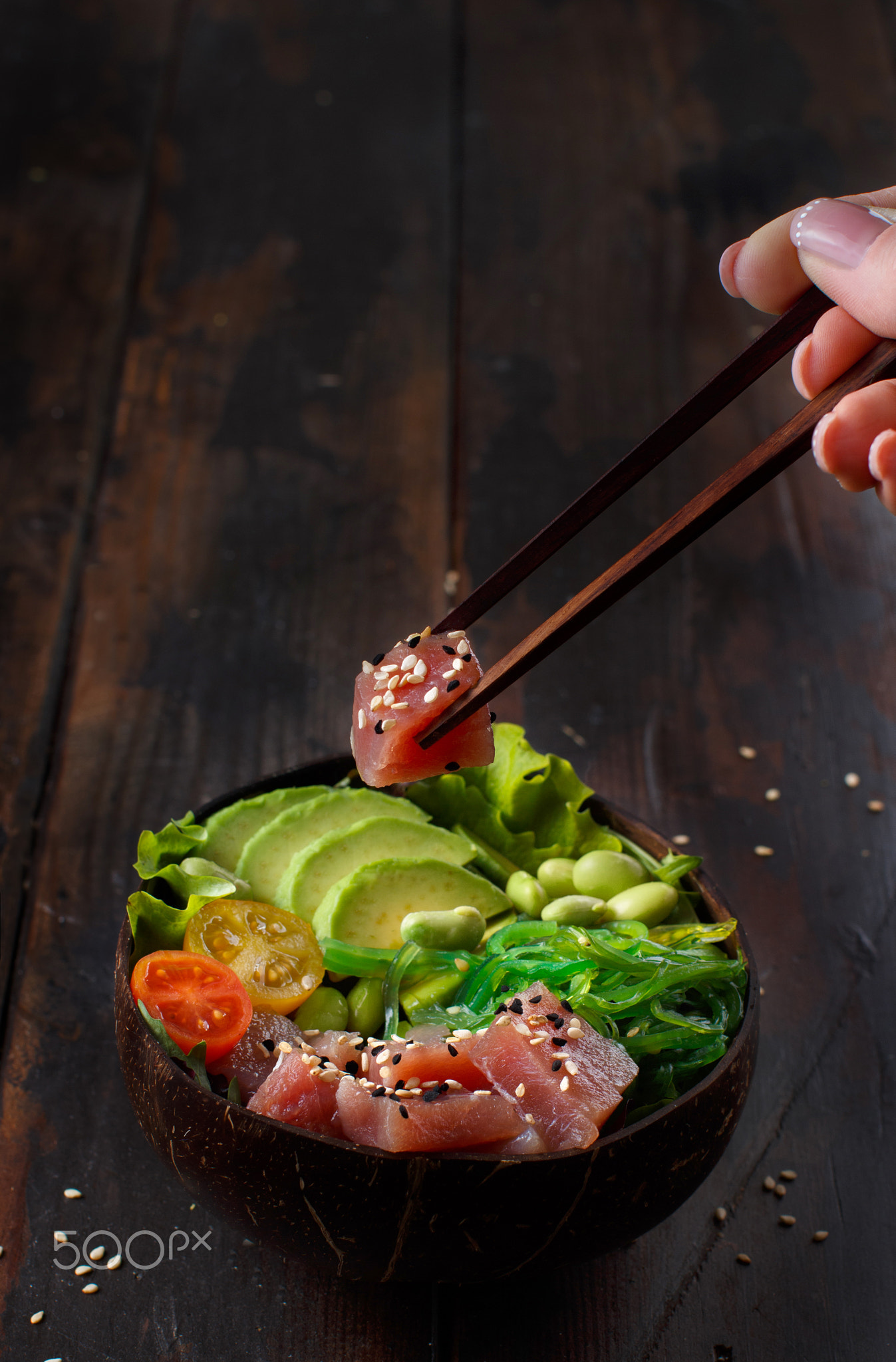 Hawaiian tuna poke bowl