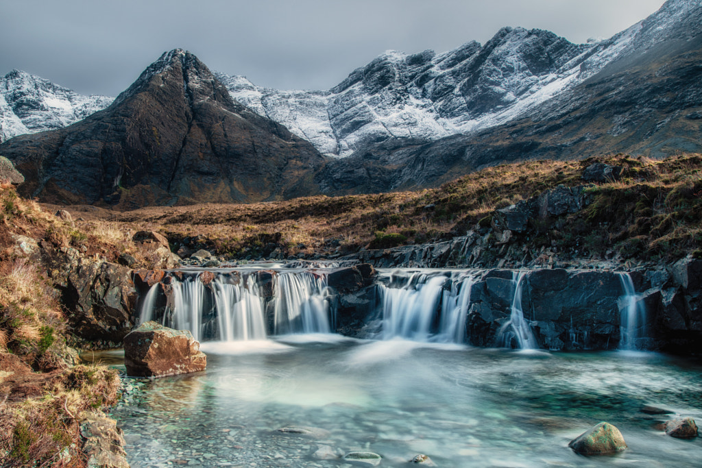 The fairy pool and the Cuillins, Skye by Trevor Cole / 500px