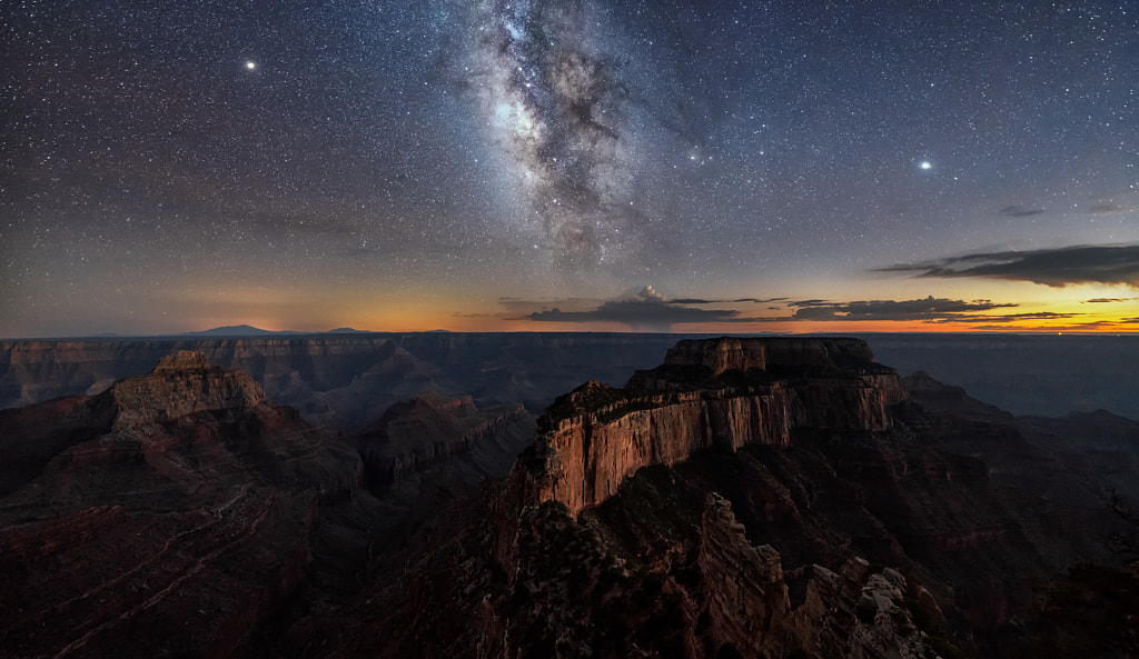 Grand Canyon Night Sky by Aidong Ning on 500px.com