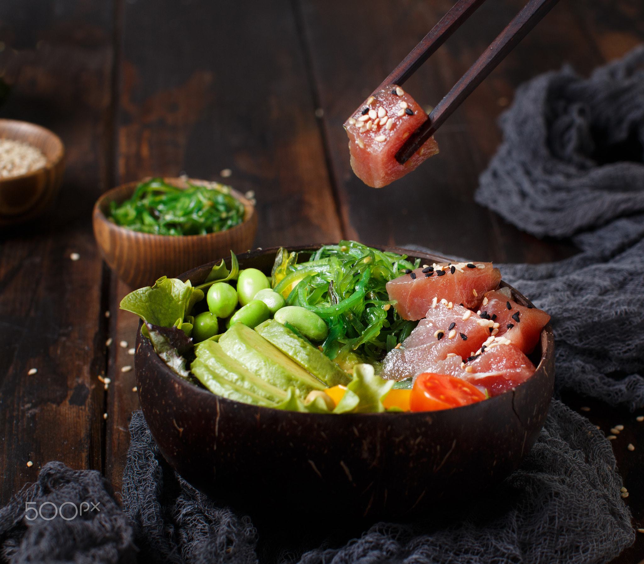 Hawaiian tuna poke bowl