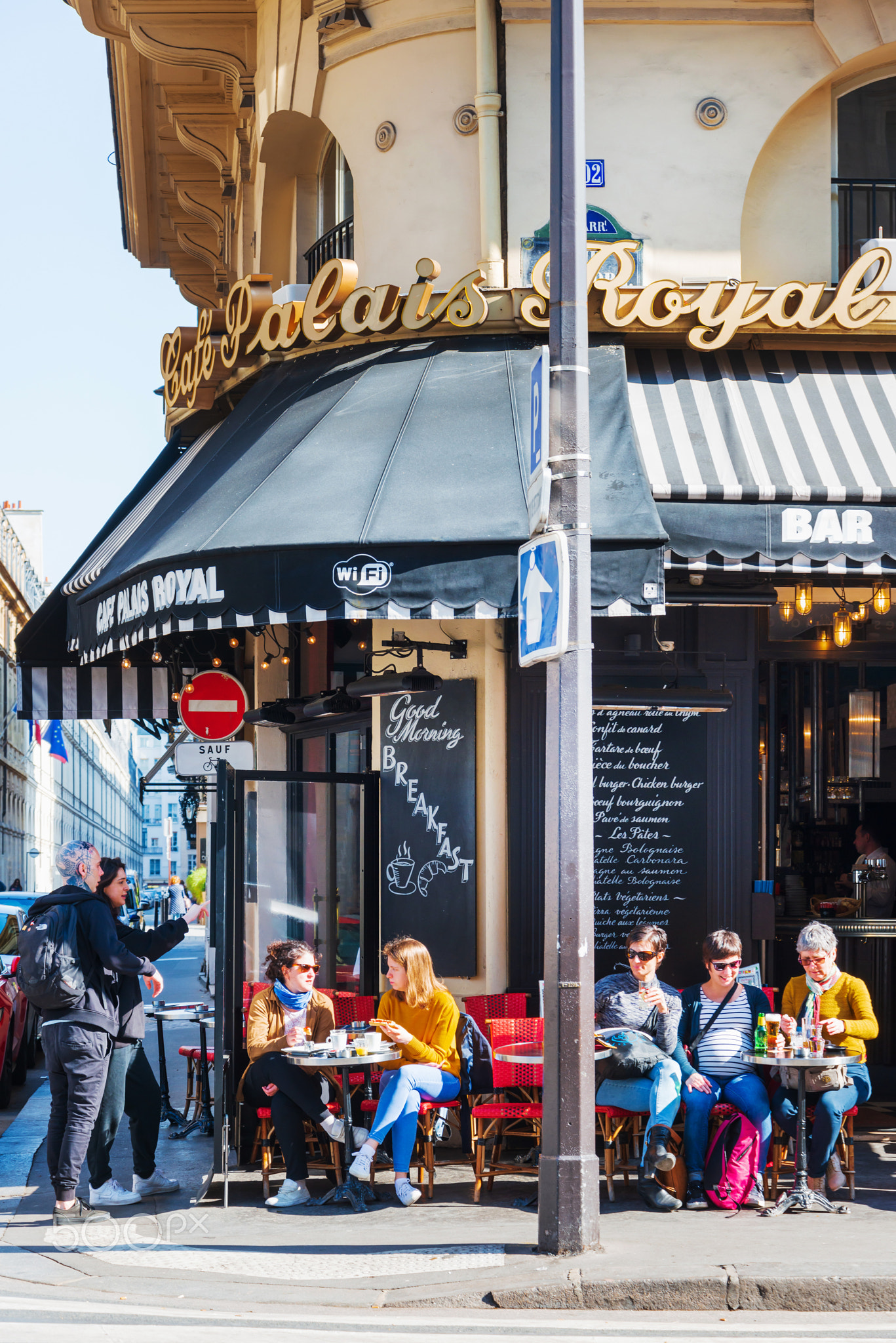 PARIS, FRANCE - MARCH 31, 2019: Restaurants in Paris city, France.