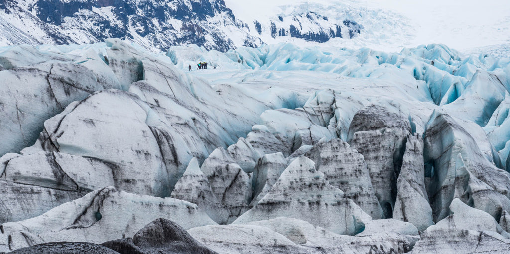 Skaftafellsjökull and his climbers- Iceland by Dirk Van Geel on 500px.com