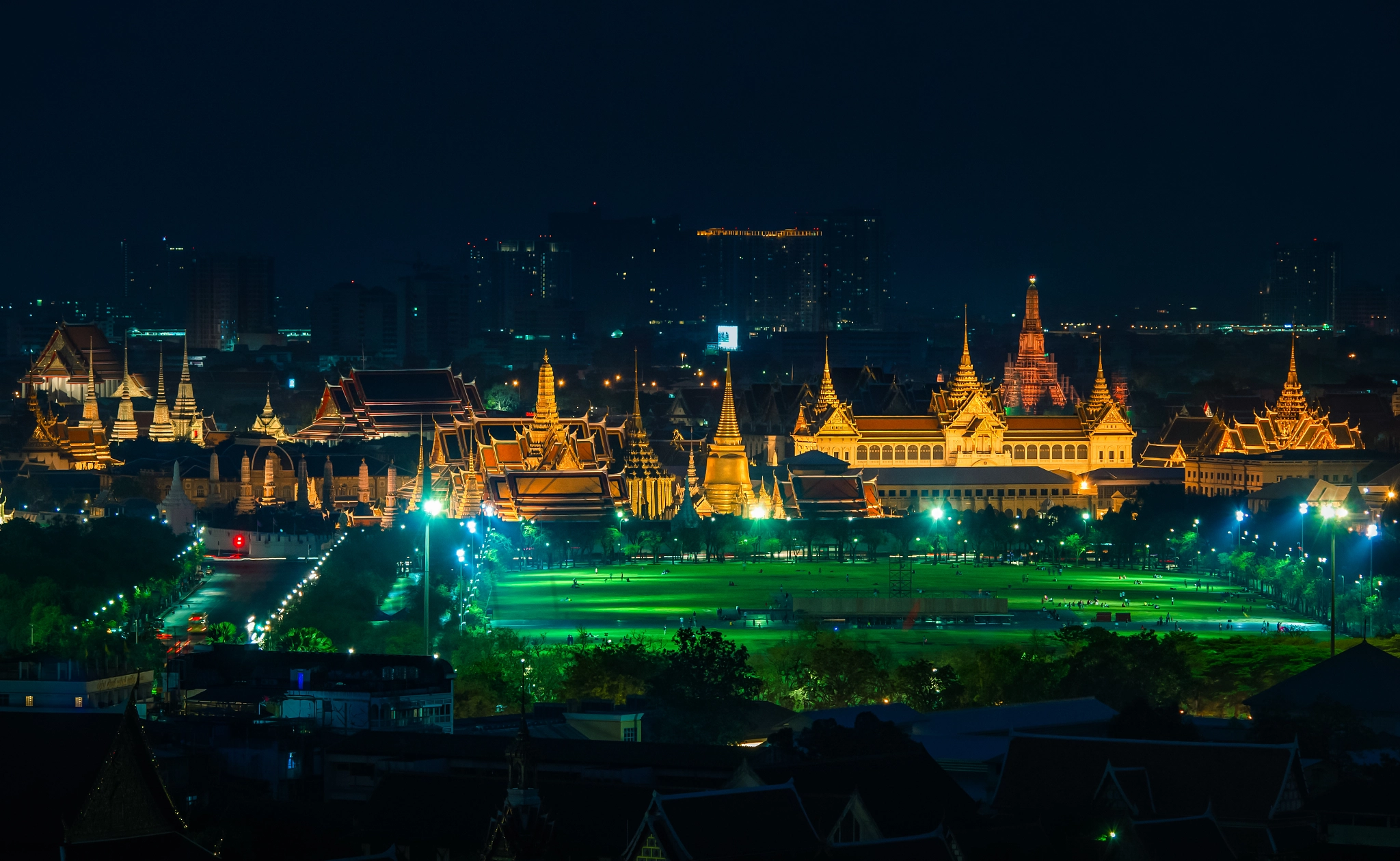 The beautiful of Wat Phra Kaew or Wat Phra Si Rattana Satsadara