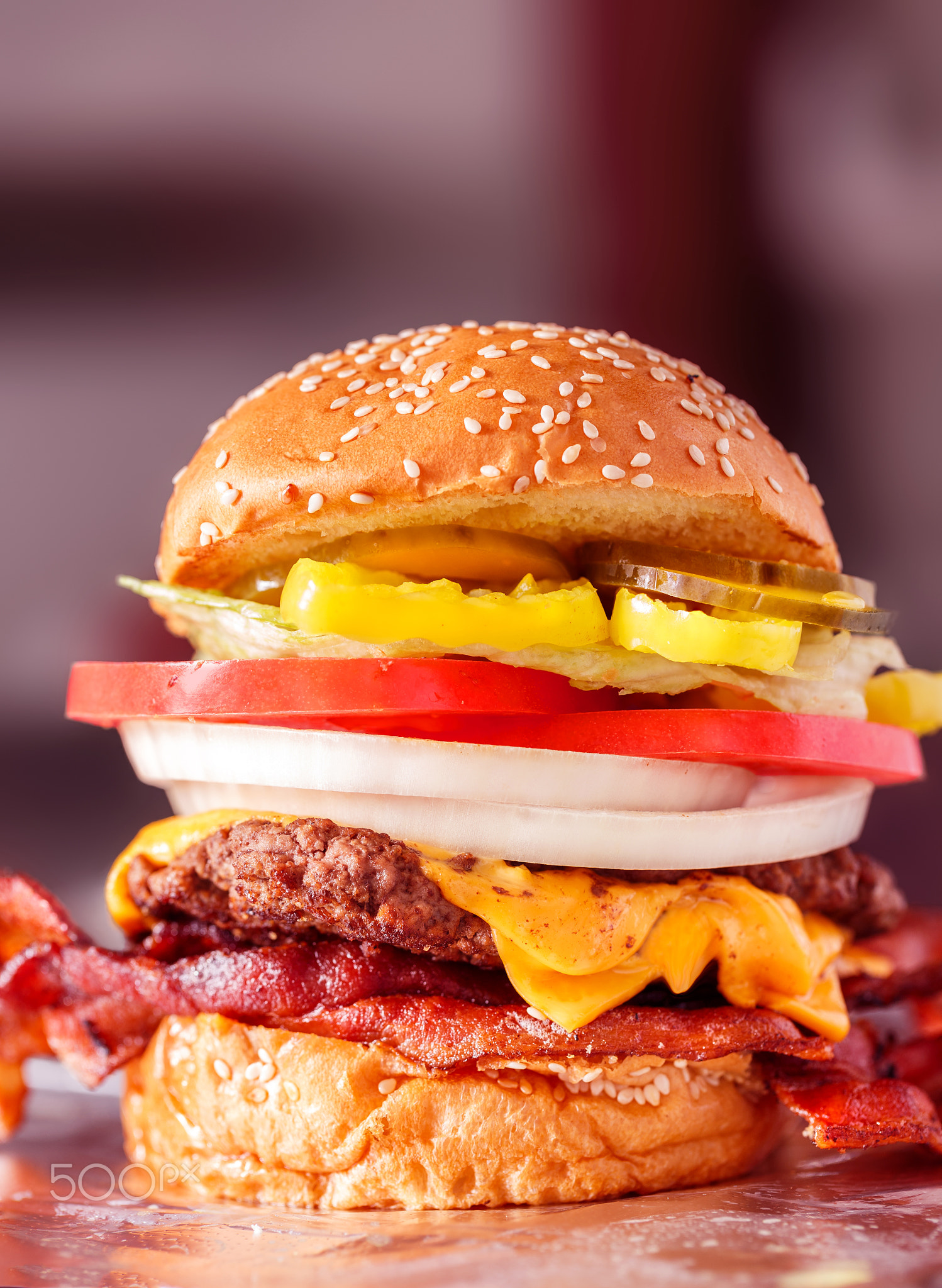 Food Burger Cheese Bacon