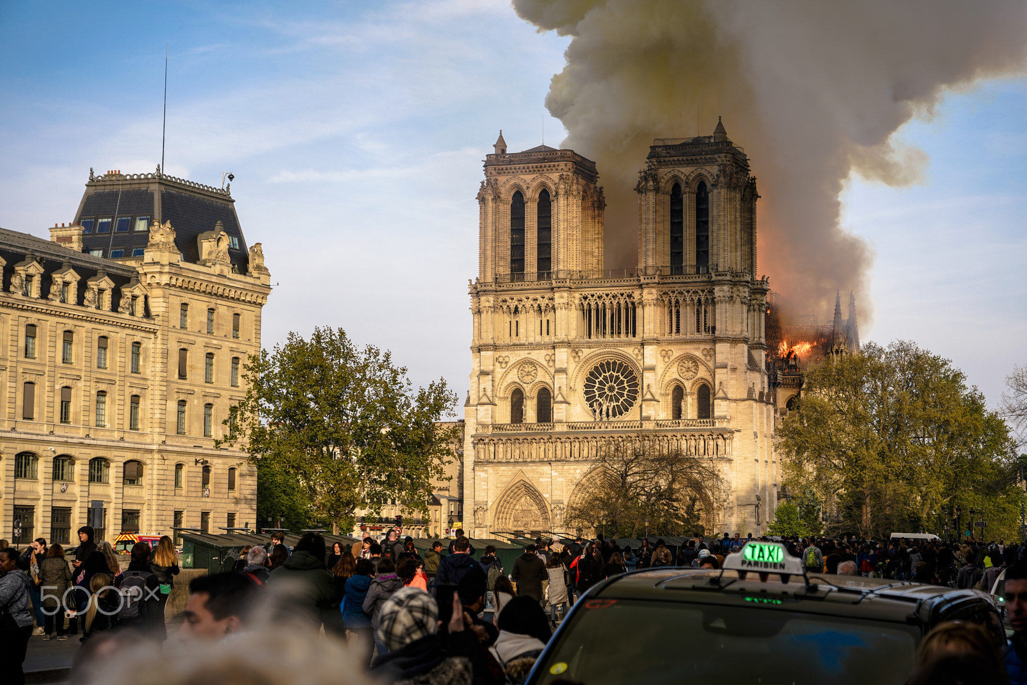 Notre-Dame de Paris on Fire