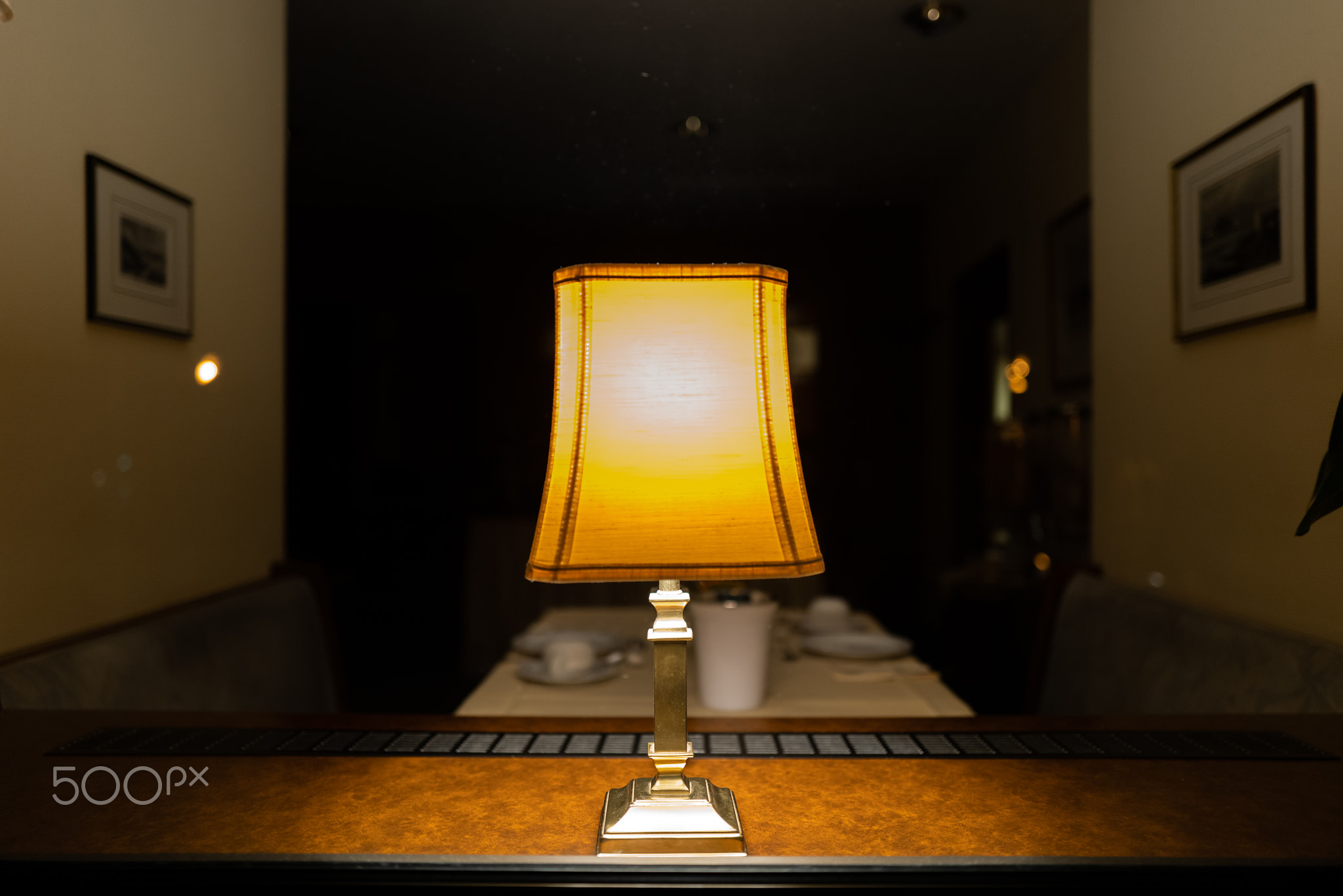 An old Lamp at night