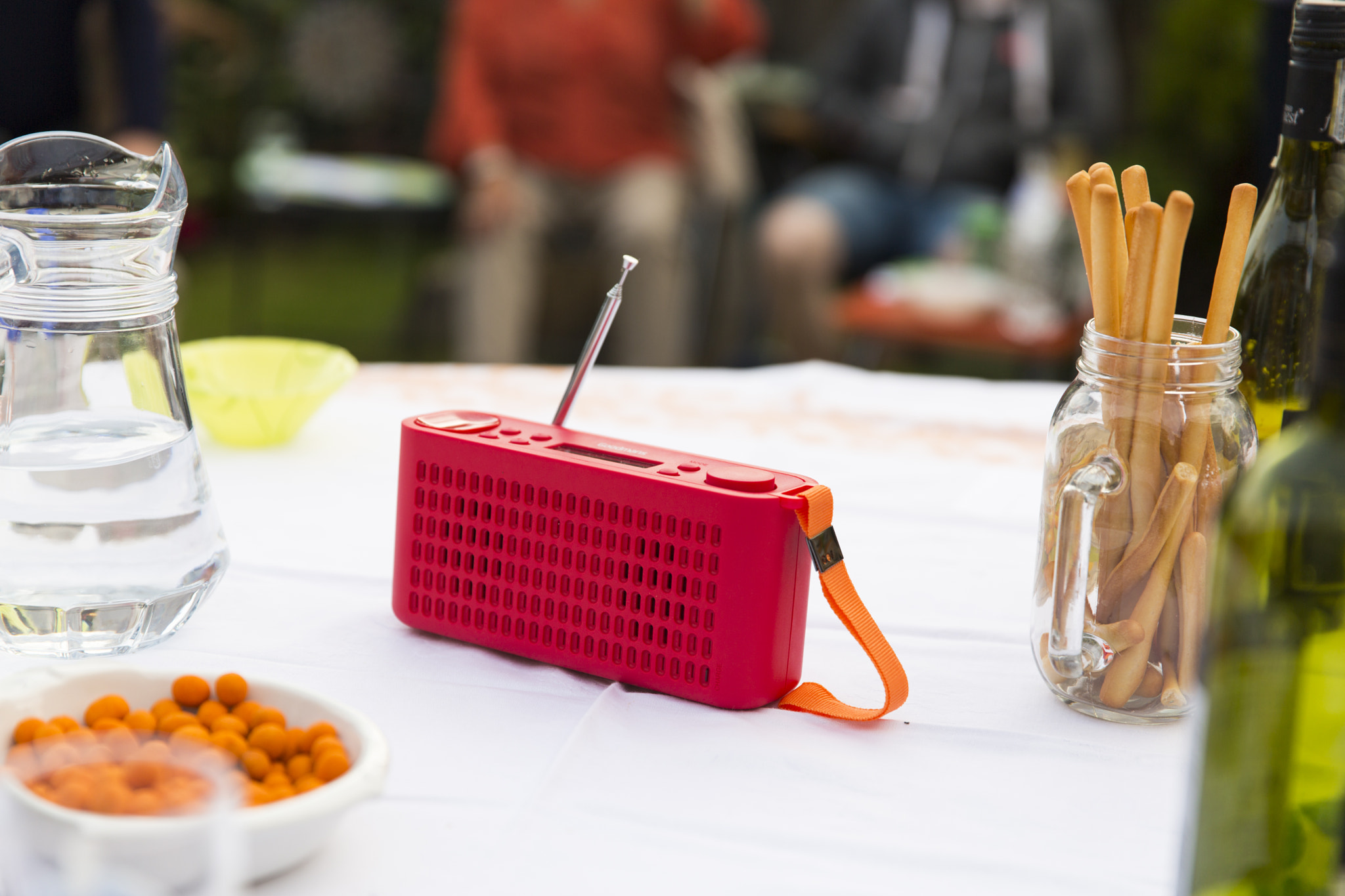 DAB Radio in Red