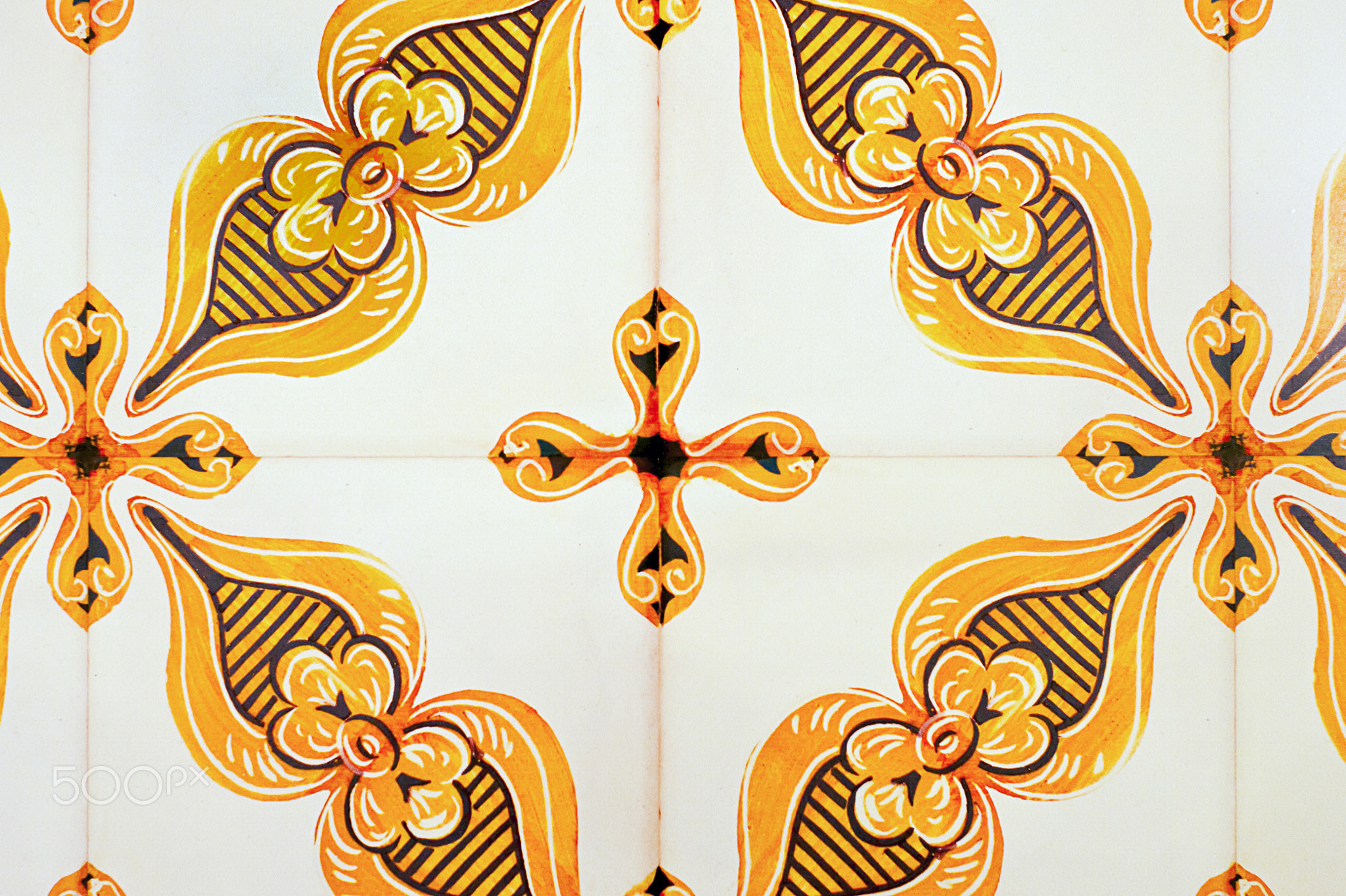 old spanish ceramic tiles wall decoration