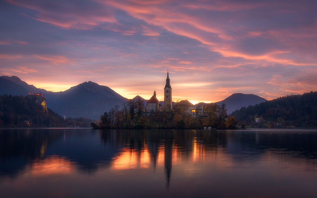 A Burning Morning in Slovenia by Daniel Fleischhacker on 500px.com