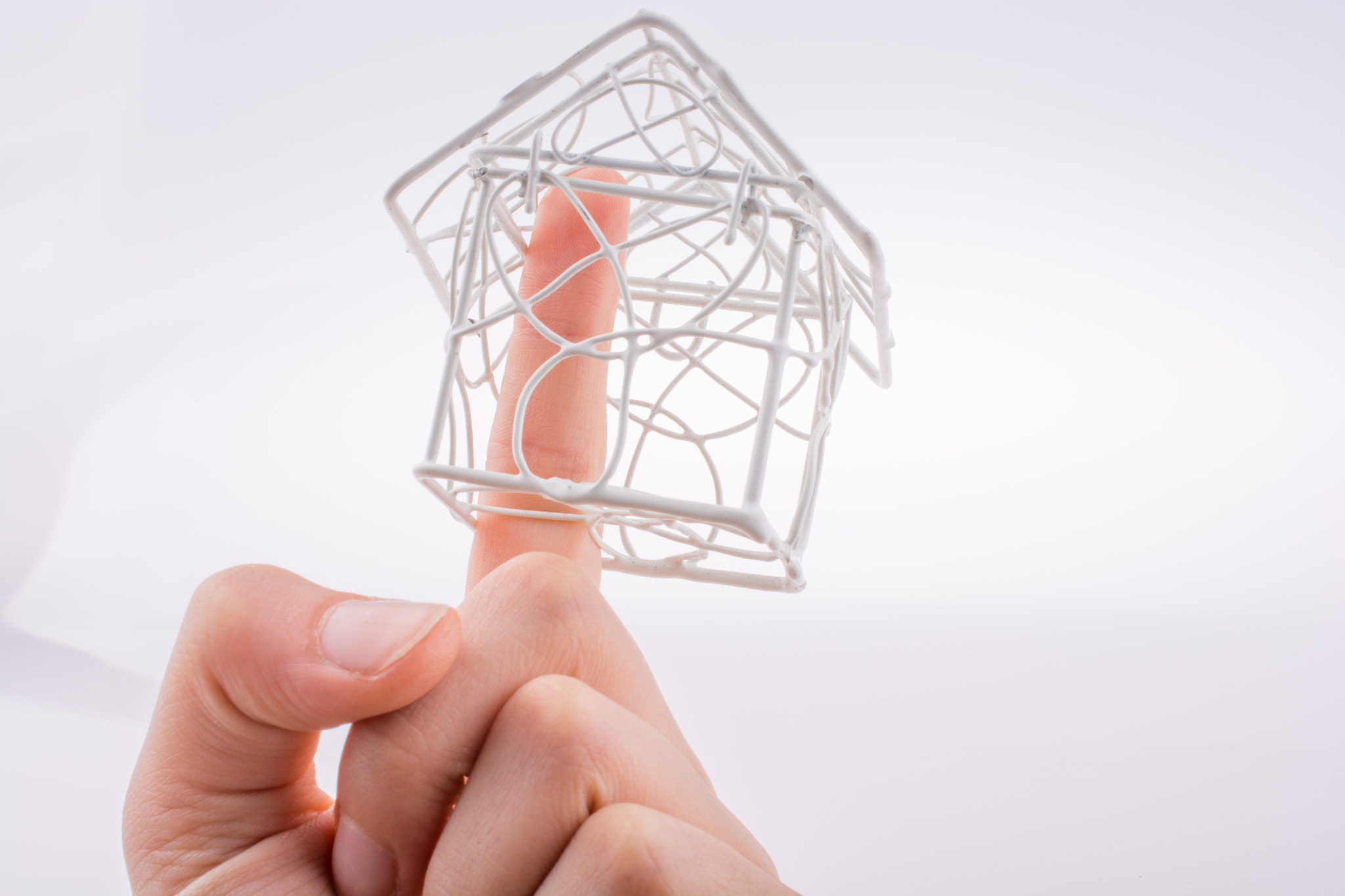 model house in hand