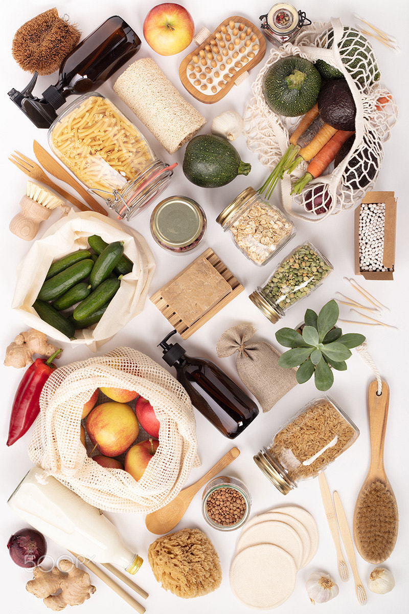 Zero waste lifestyle concept
