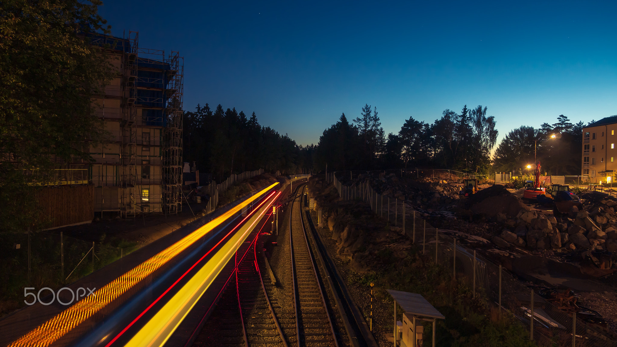 Night train take off