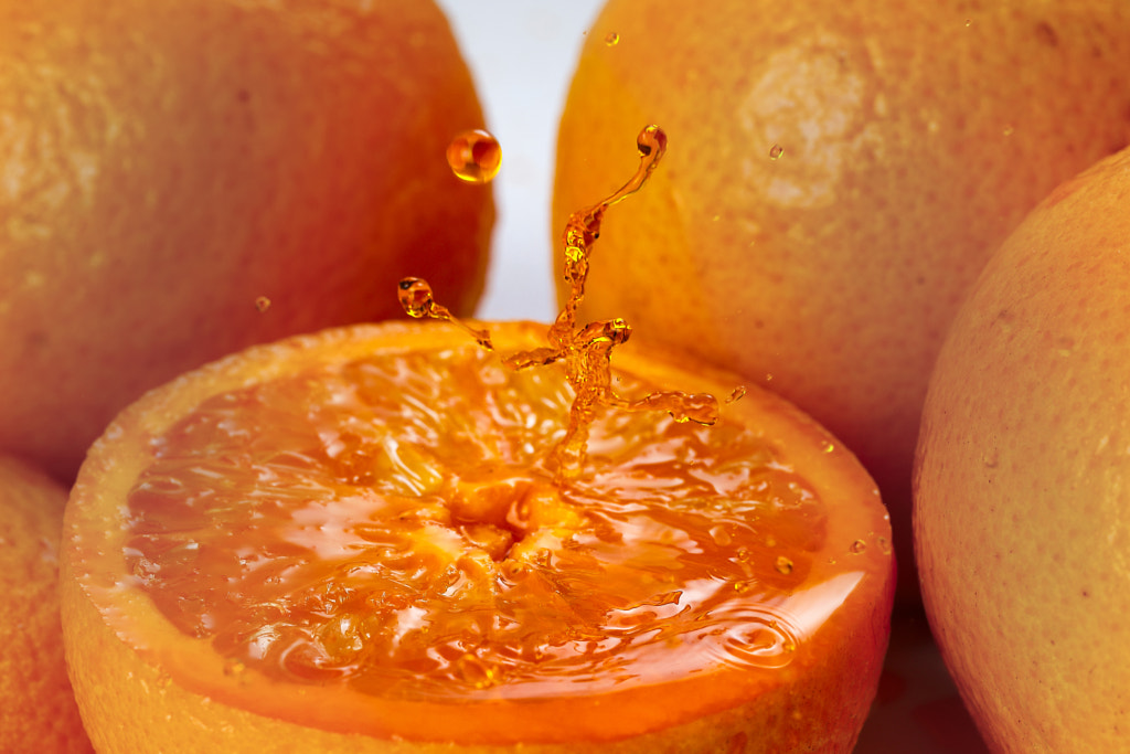 Orange real juice splash by Mohd Oqba on 500px.com
