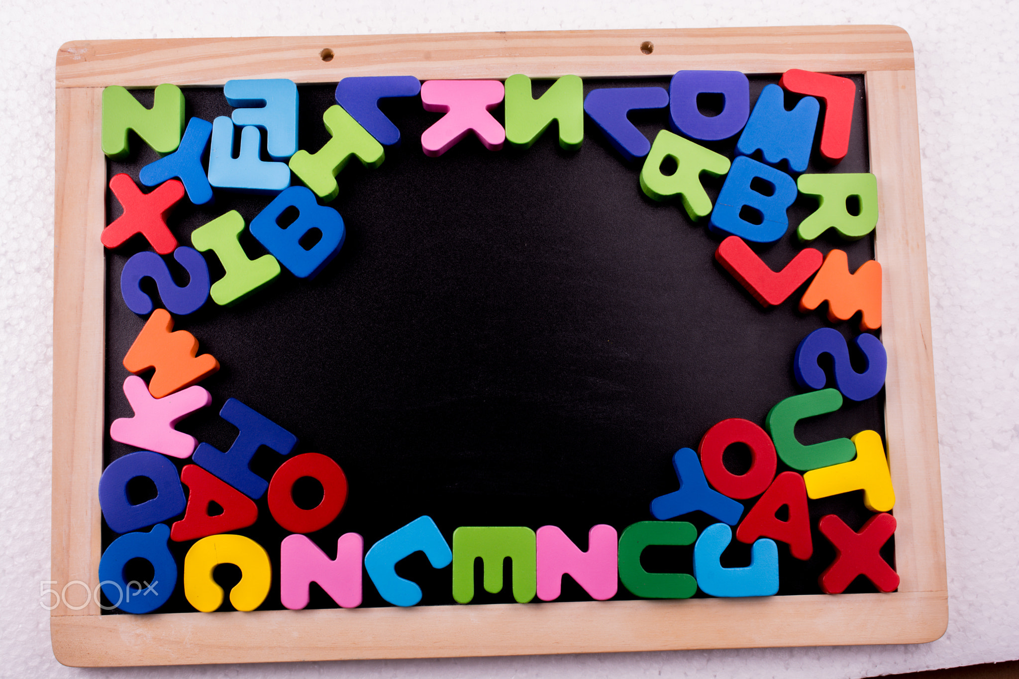 Colorful Letters made of wood