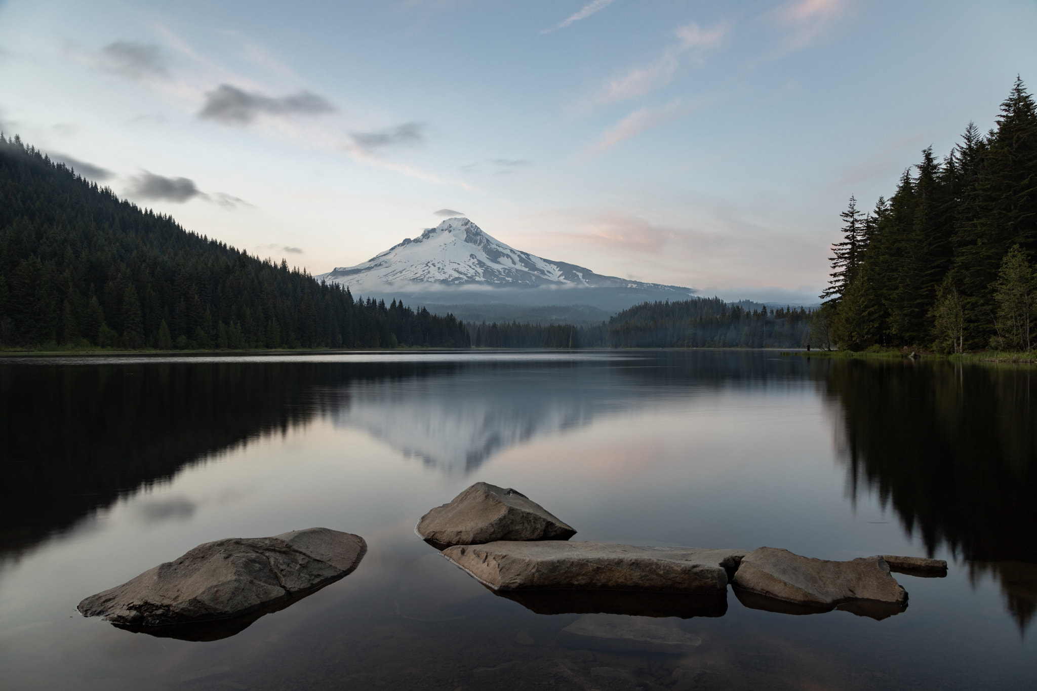 Trillium Lake at sunset
