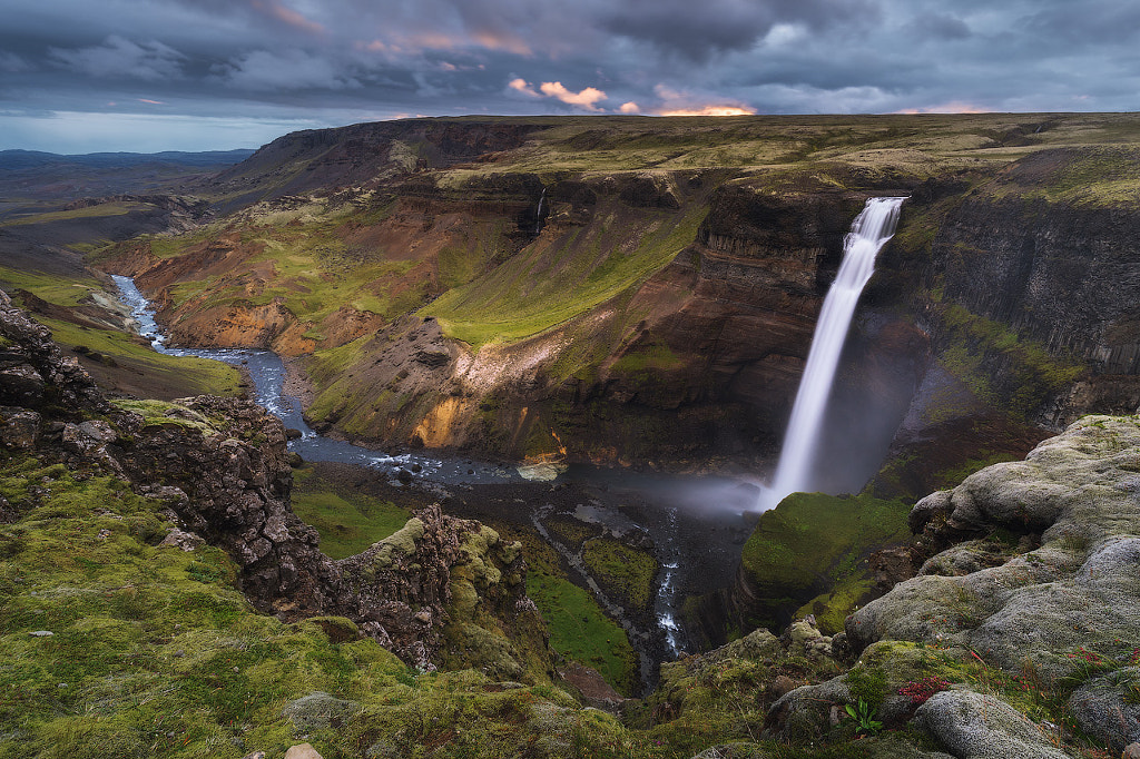 Waterfall in the Icelandic Highlands by Iurie Belegurschi on 500px.com