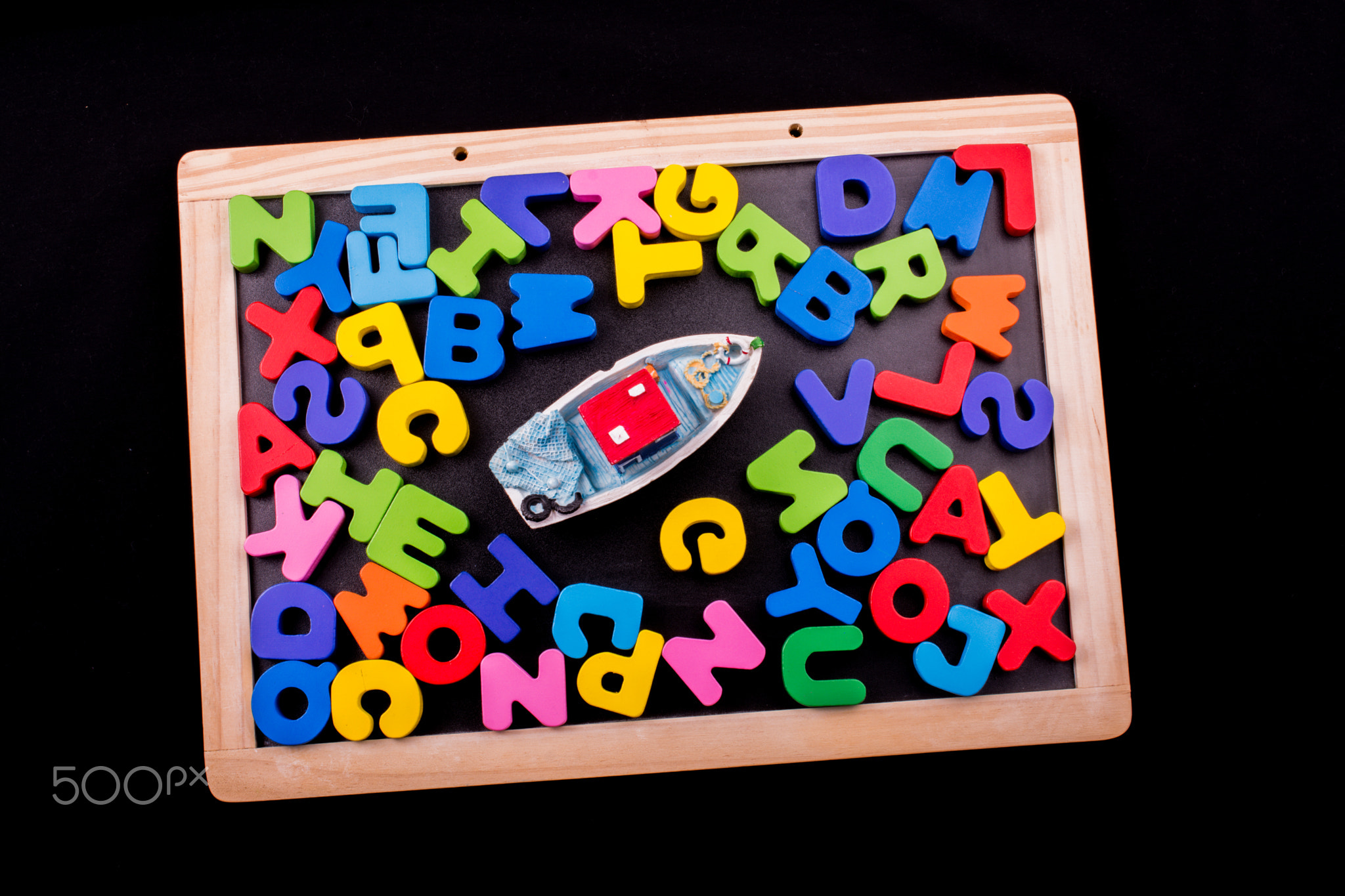 Colorful Letters made of wood