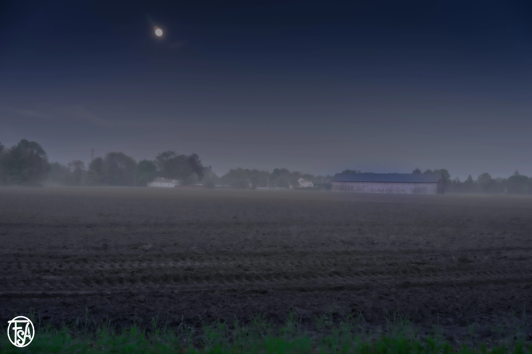 Barn in Moonlight