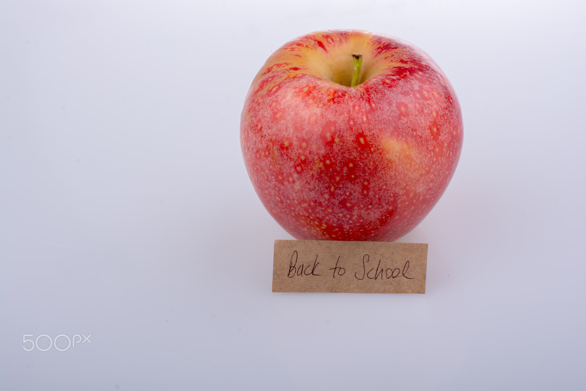Back to school theme with an apple
