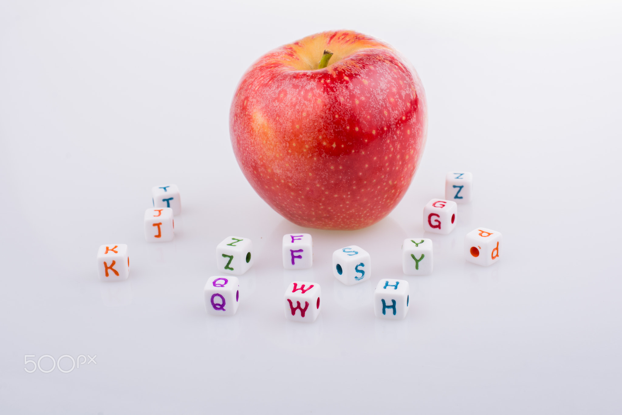 Back to school theme with an apple