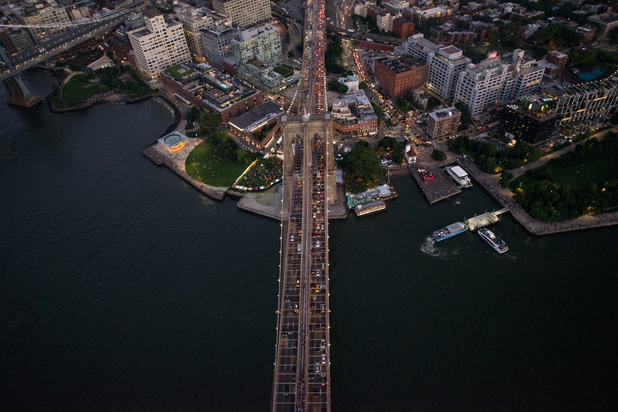 New York city from helicopter tour