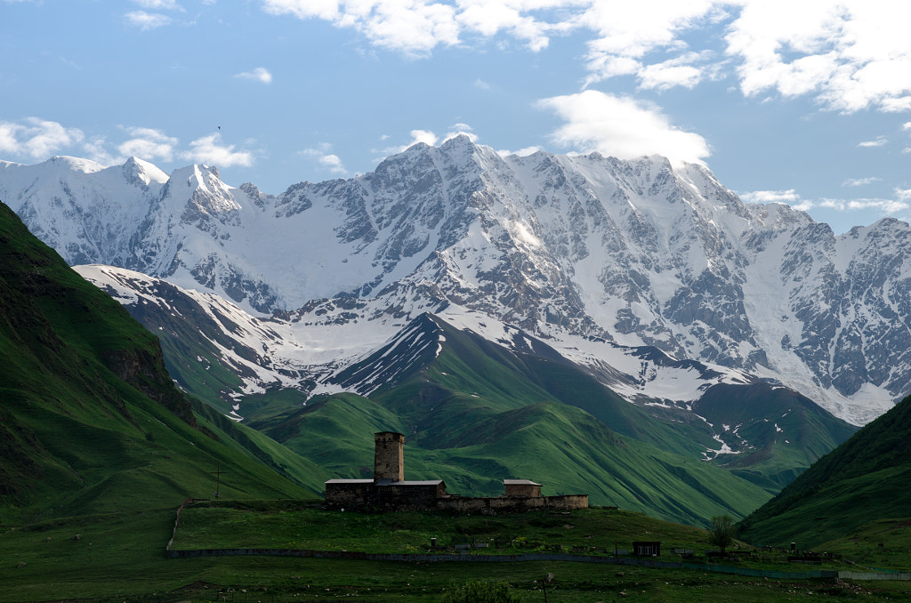 Ushguli monastery in Svanetia, Georgia by Igor Tkachev on 500px.com