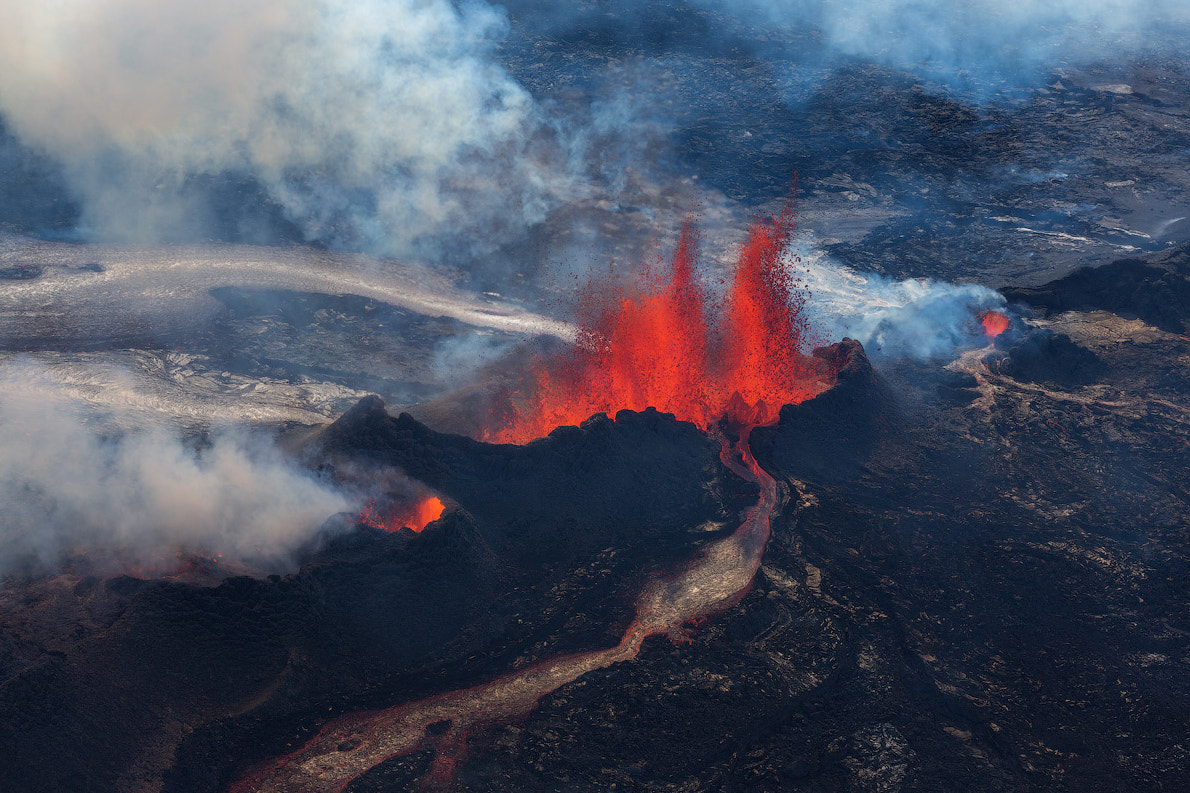 Aerial View of Holuhraun Eruption by Iurie Belegurschi / 500px