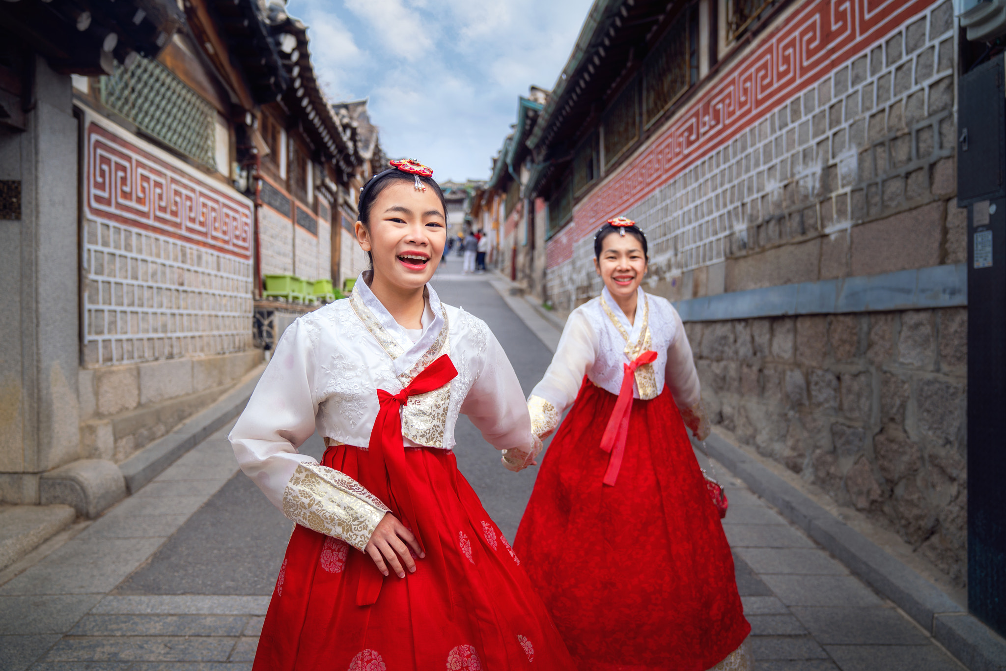 Korean lady in Hanbok