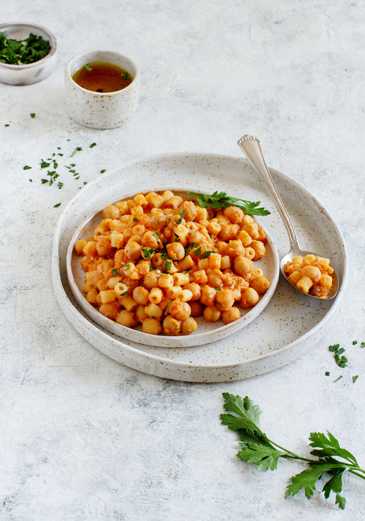 Ditalini pasta with chickpeas by Ekaterina Fedotova on 500px.com