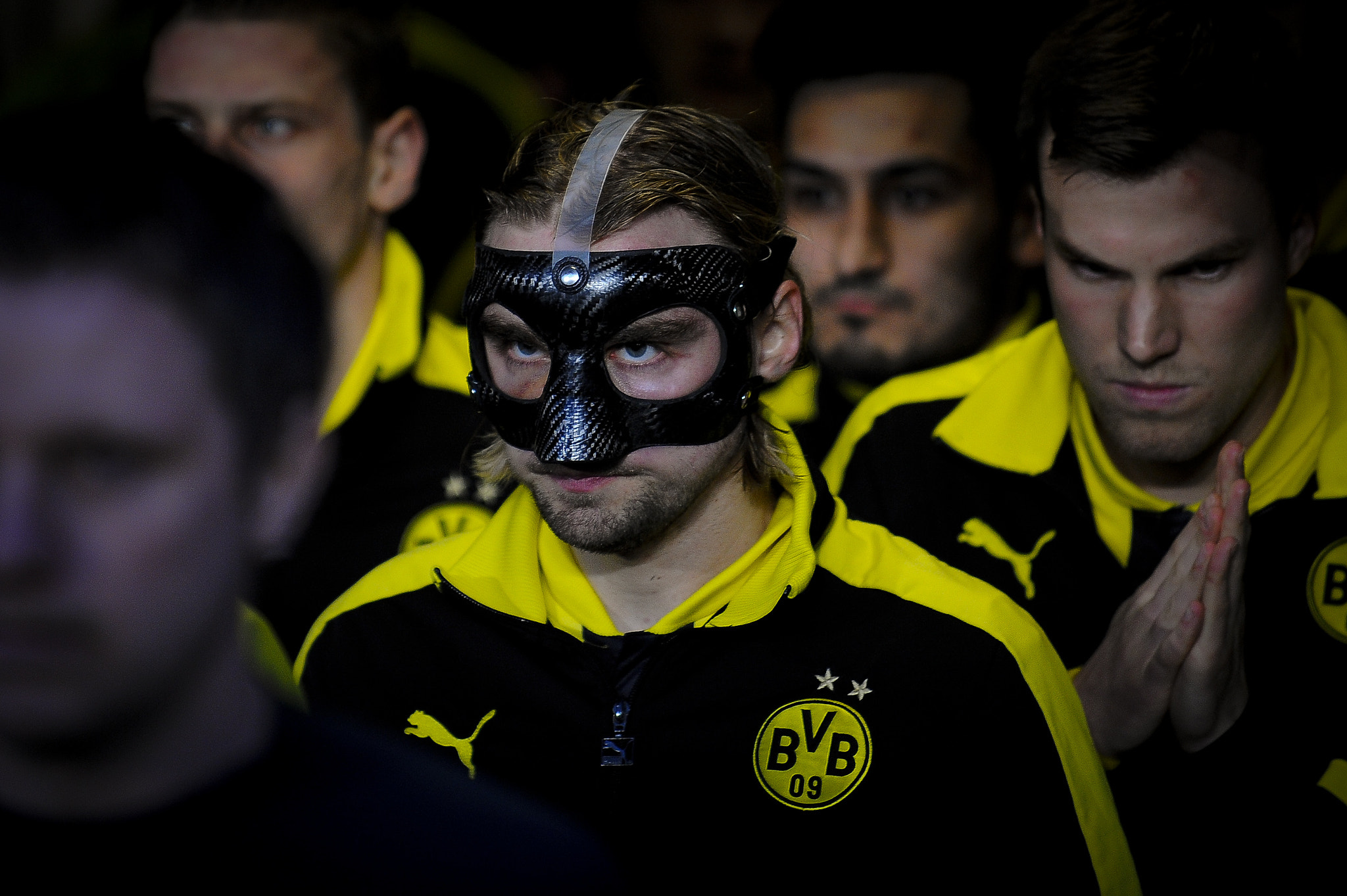 Mask, Marcel Schmelzer, Borussia Dortmund.