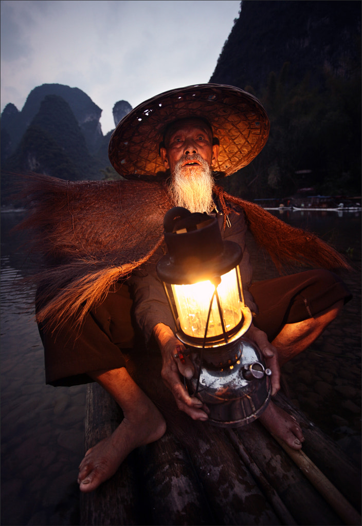 Old fisherman in Guilin by Woosra Kim / 500px