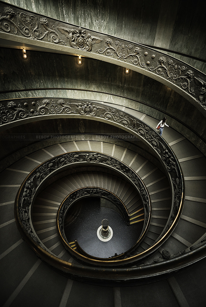Vatican museum stairs by Beboy Photographies on 500px.com