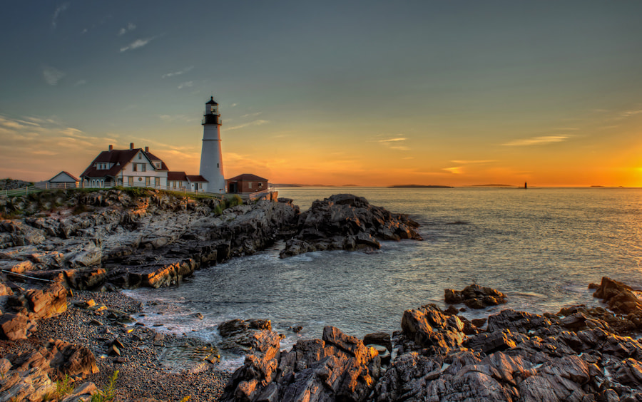 Sunrise at Portland Head by Len Saltiel / 500px