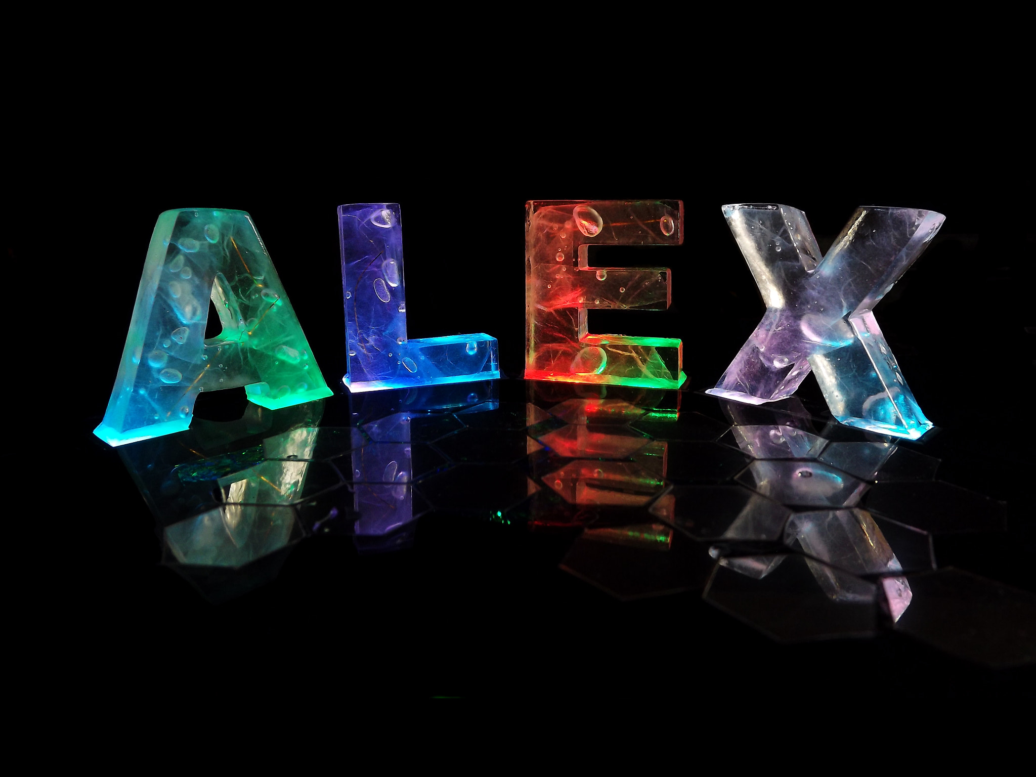 The Name Alex in 3D Lights by Jill Bonner Photo 37565226 / 500px