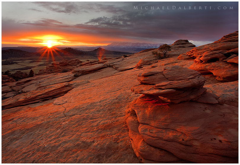 Sunset of Kolob Terrace Road by Michael Dalberti