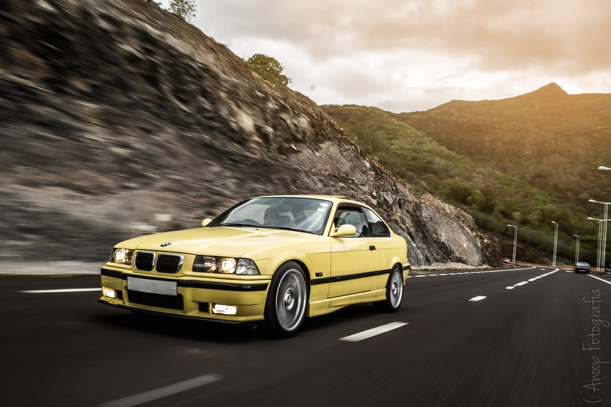 BMW E36 Coupé Dakar Yellow by Anoop Jahul / 500px