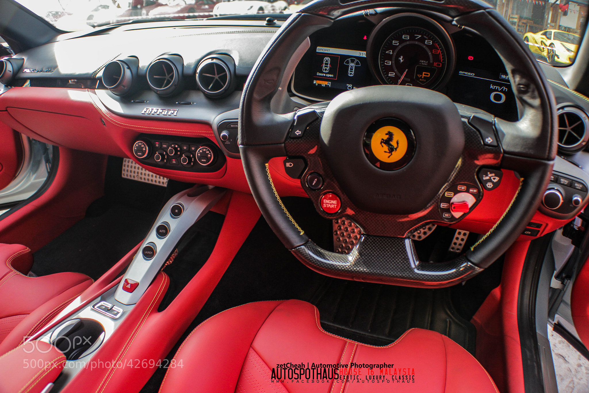 Ferrari f12 Red Interior